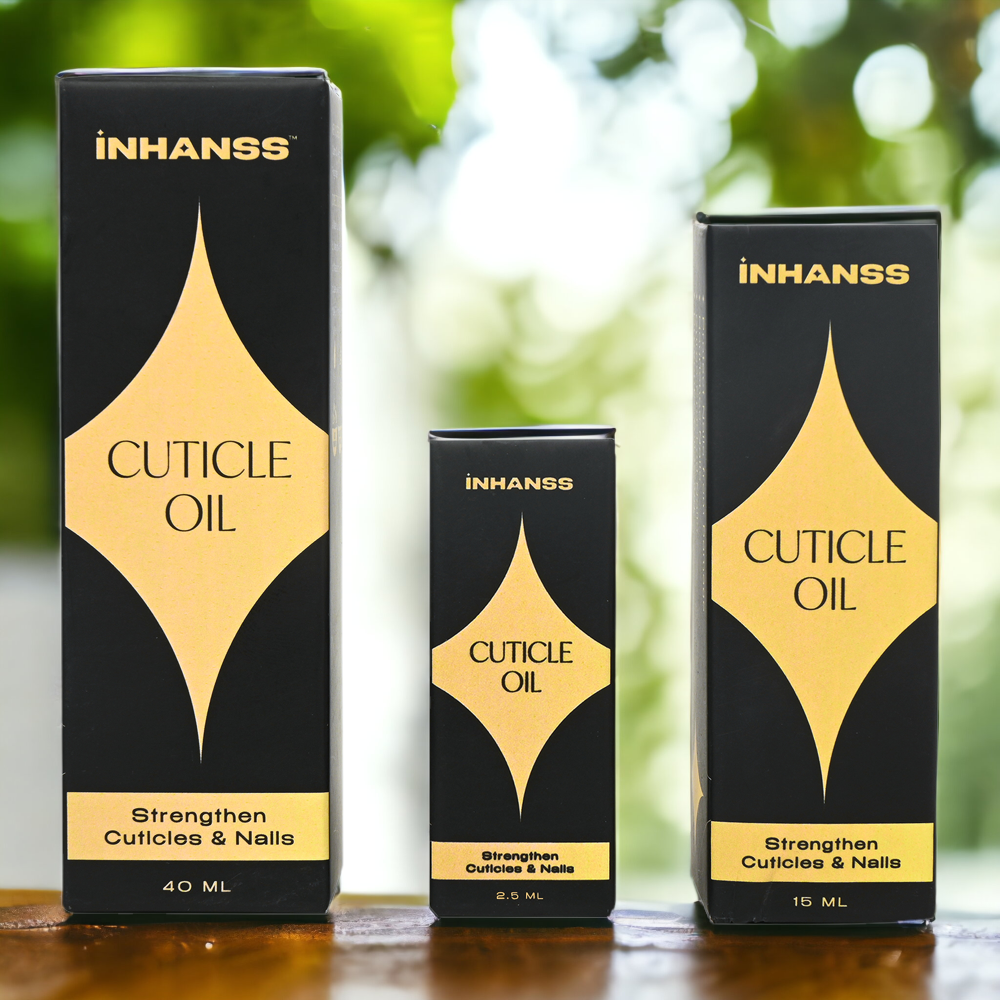 Cuticle Oil 40ml & 15ml Combo Pack with Free Mini 2.5ml Cuticle Oil