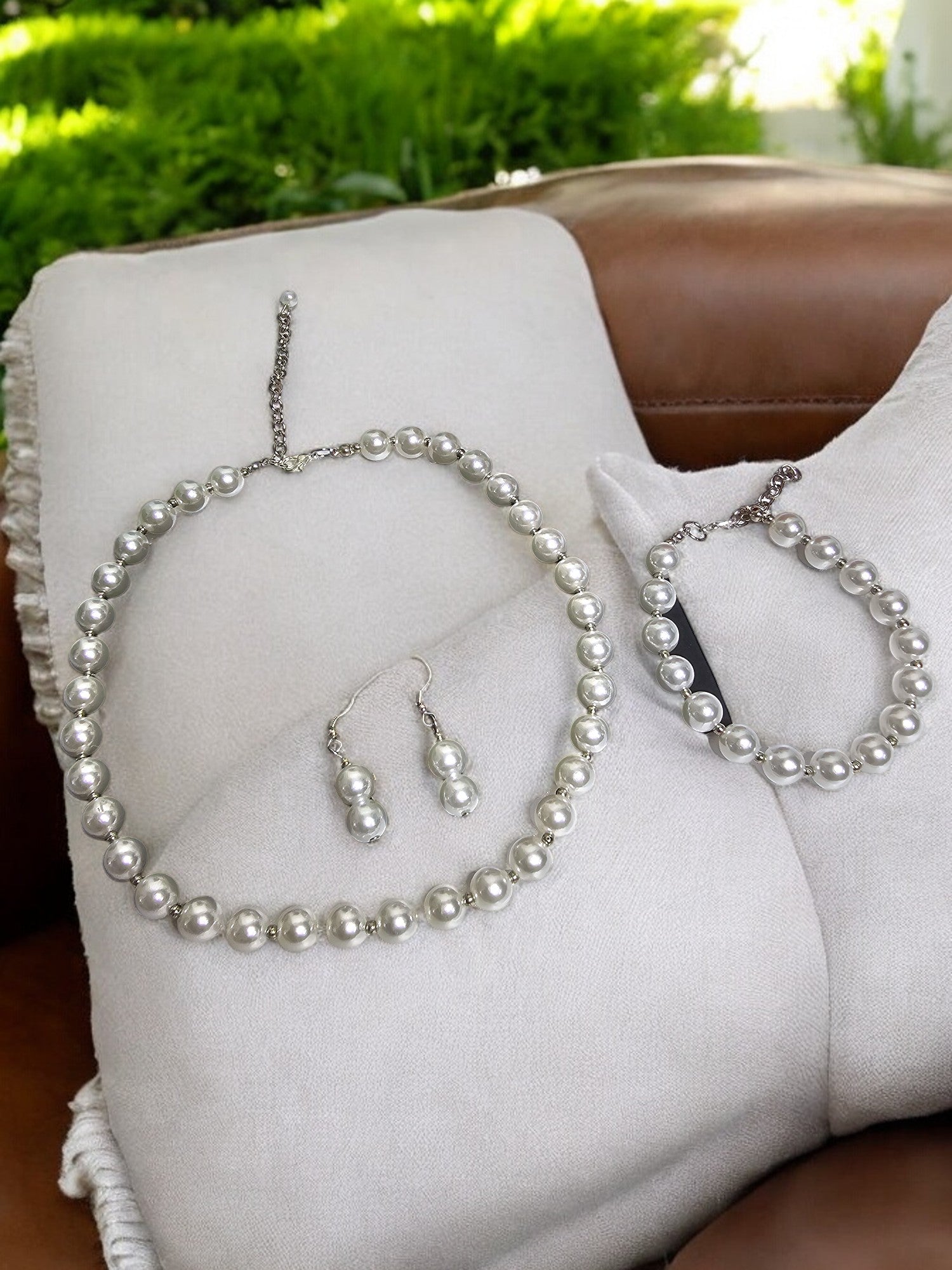 Elegant Pearls 3 Pc Set- Handmade