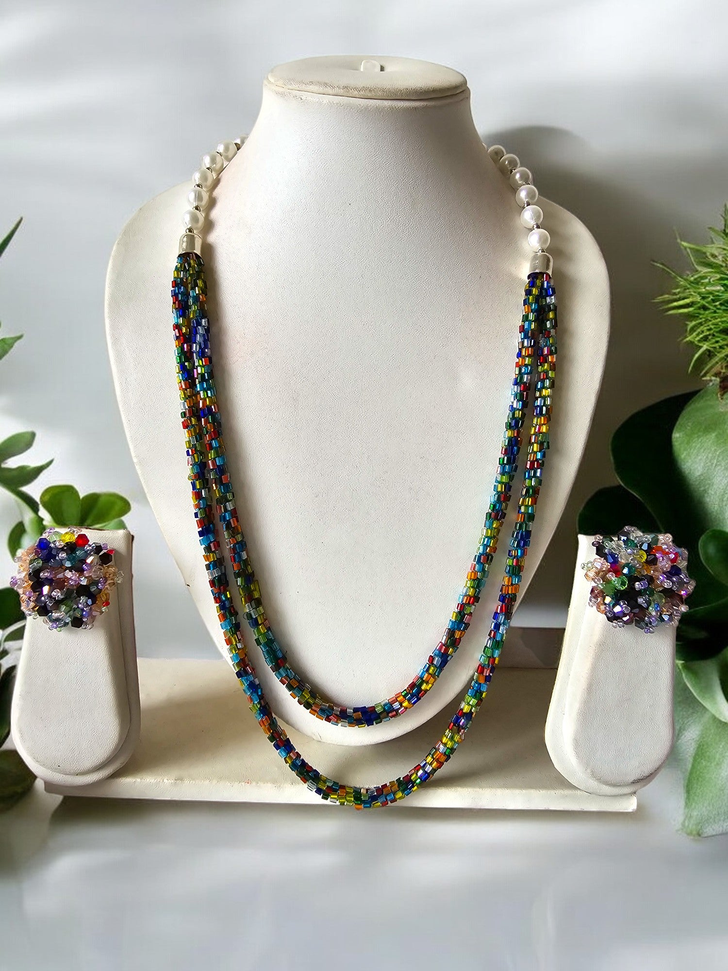 Rainbow Splendour- Handmade Multi-Layered Necklace