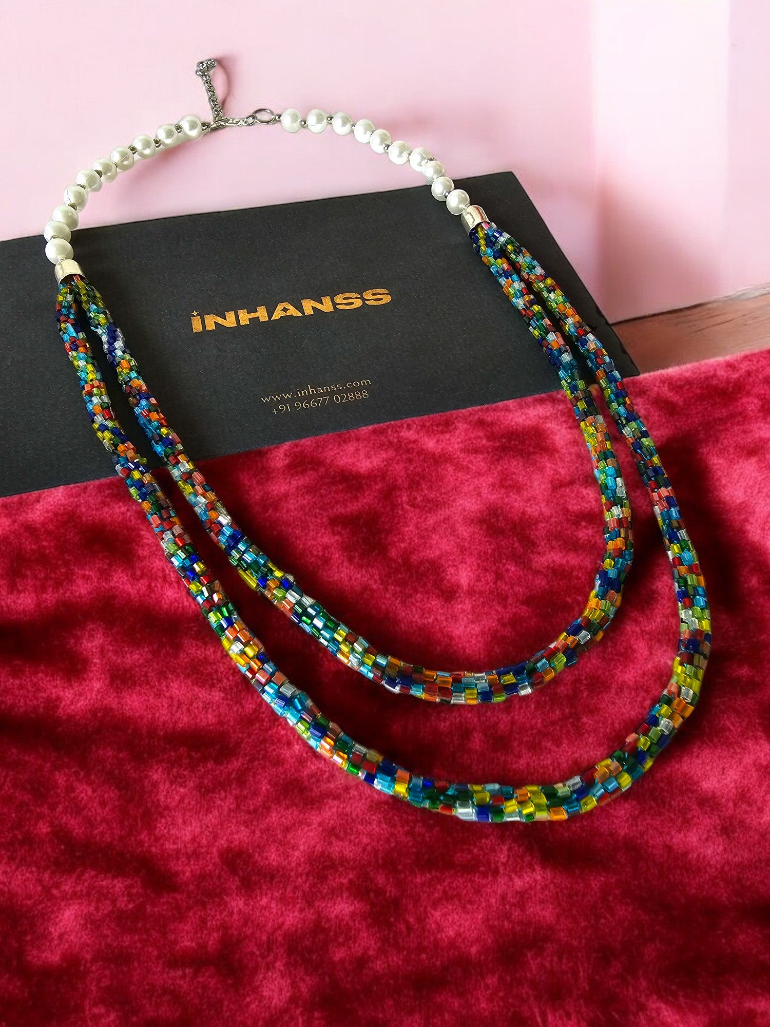 Rainbow Splendour- Handmade Multi-Layered Necklace