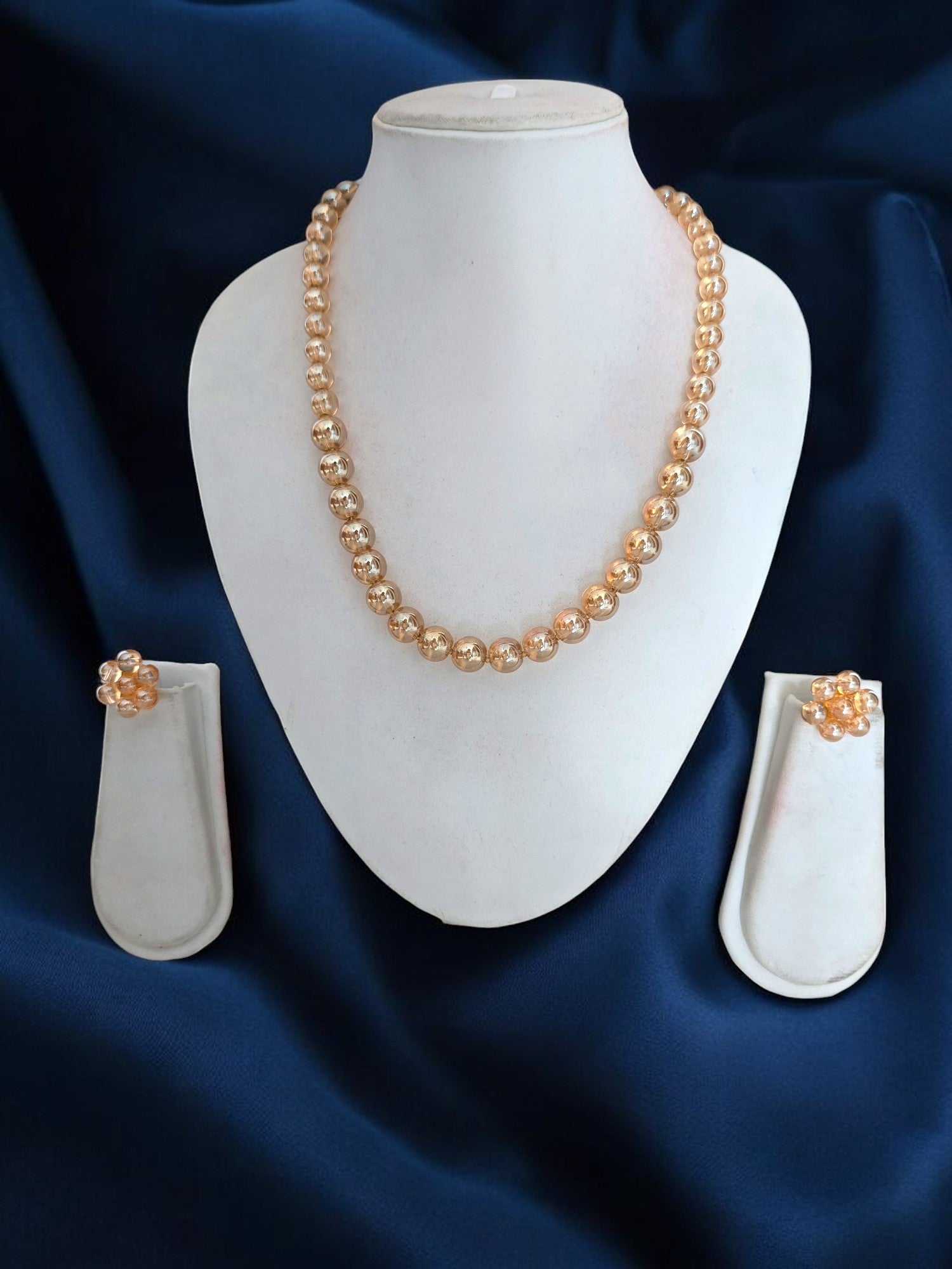 Golden Radiance Glass Pearl Set