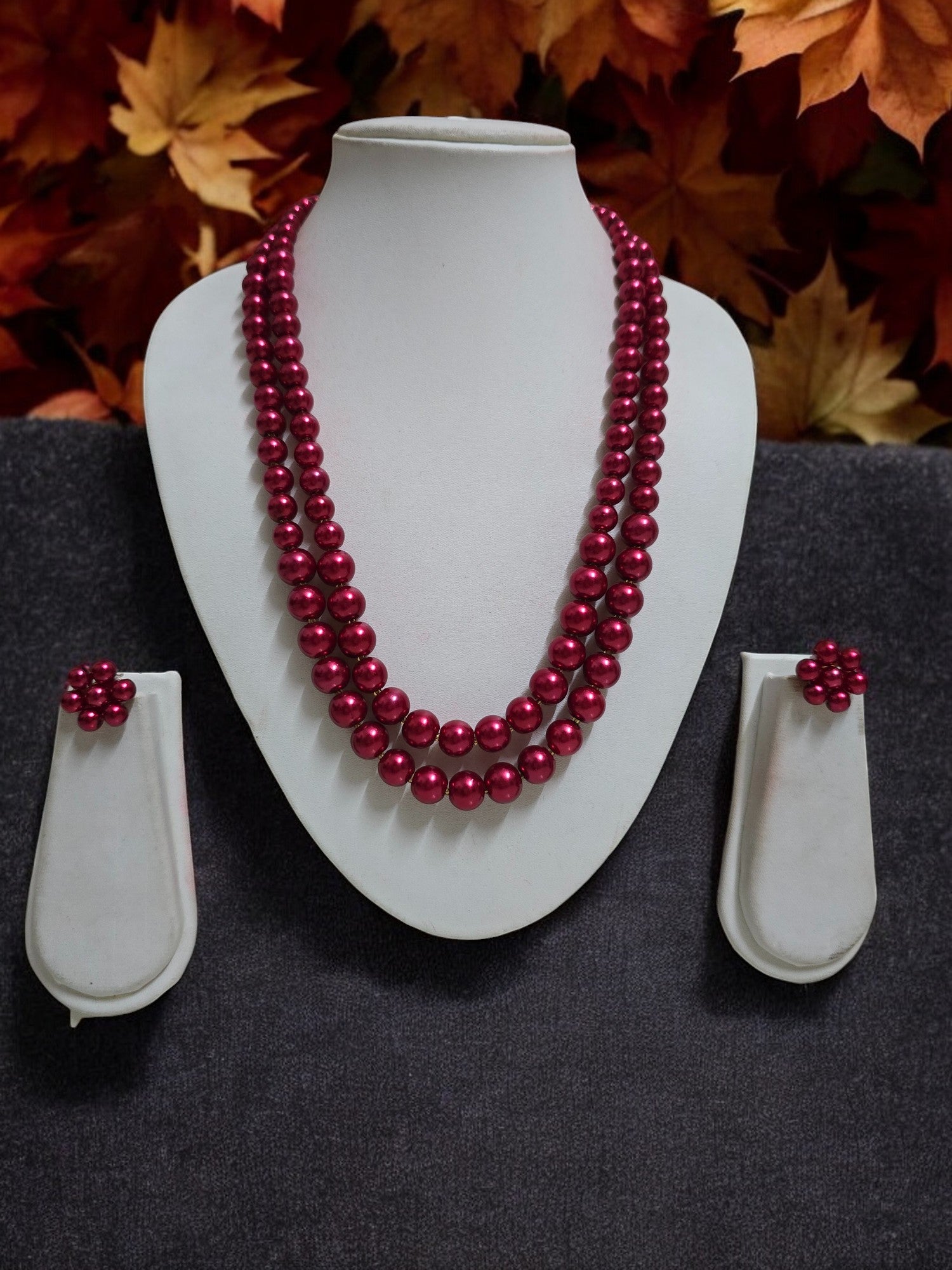 Radiant Grace Pearl Set (Double Layered Pearls) - 15 Colours Available