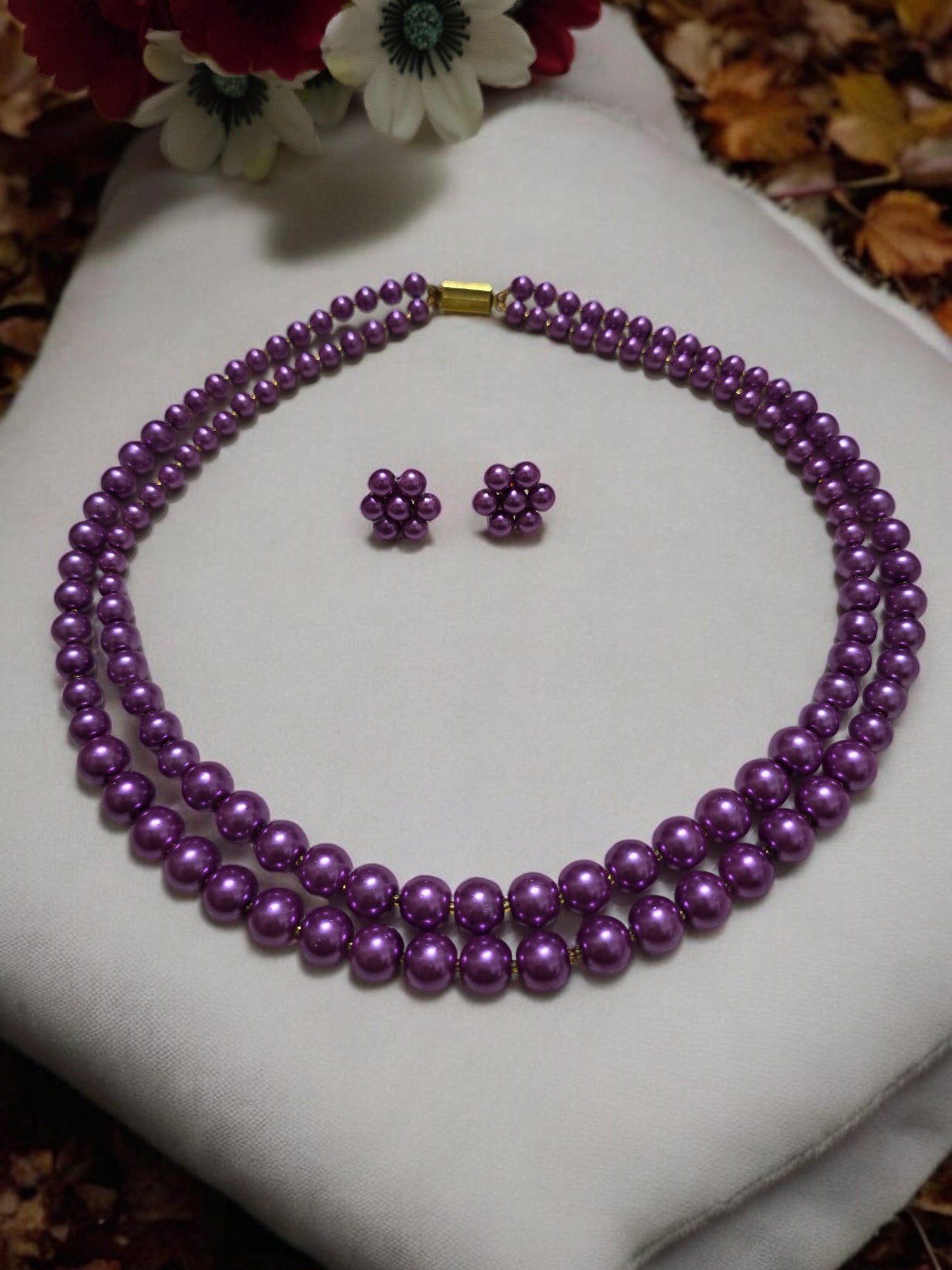 Radiant Grace Pearl Set (Double Layered Pearls) - 15 Colours Available