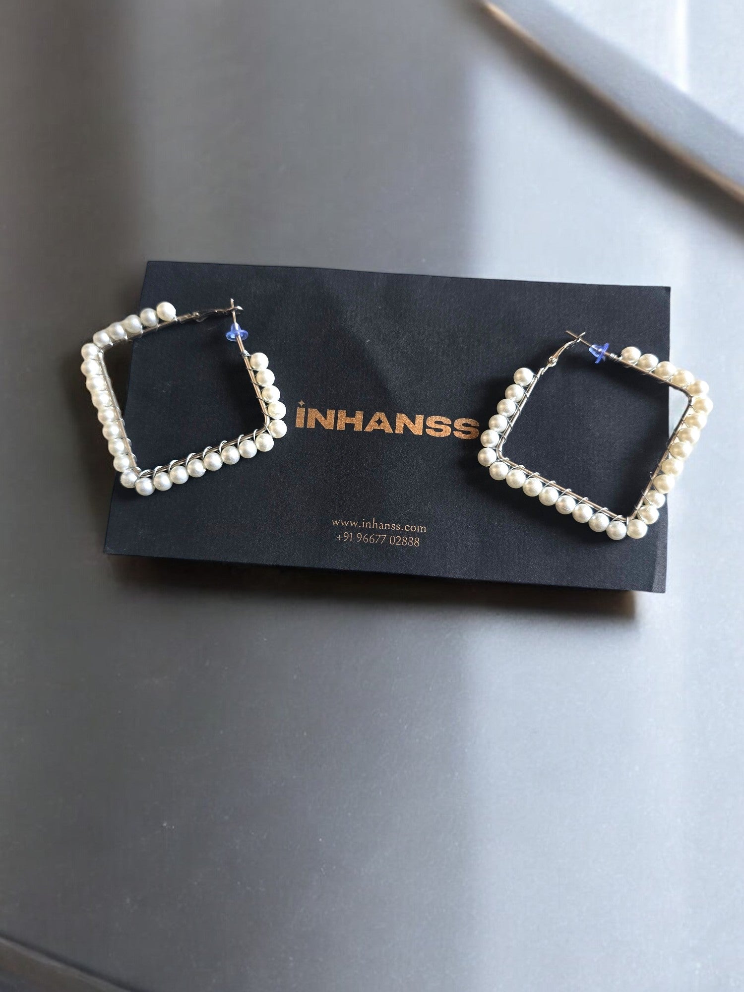 Pearl Elegance Statement Hoops