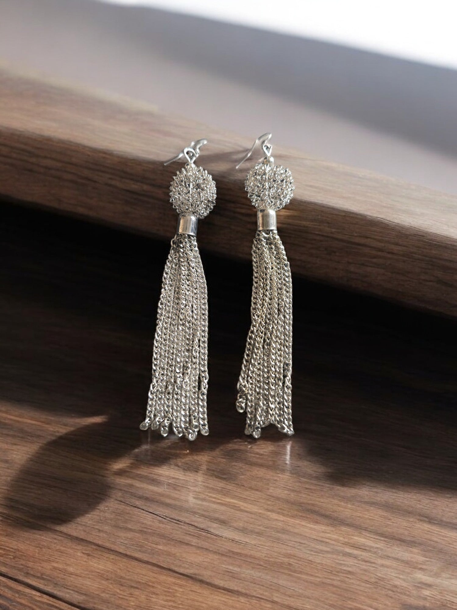 Gleaming Cascade Tassel Earrings - 2 Colours Available