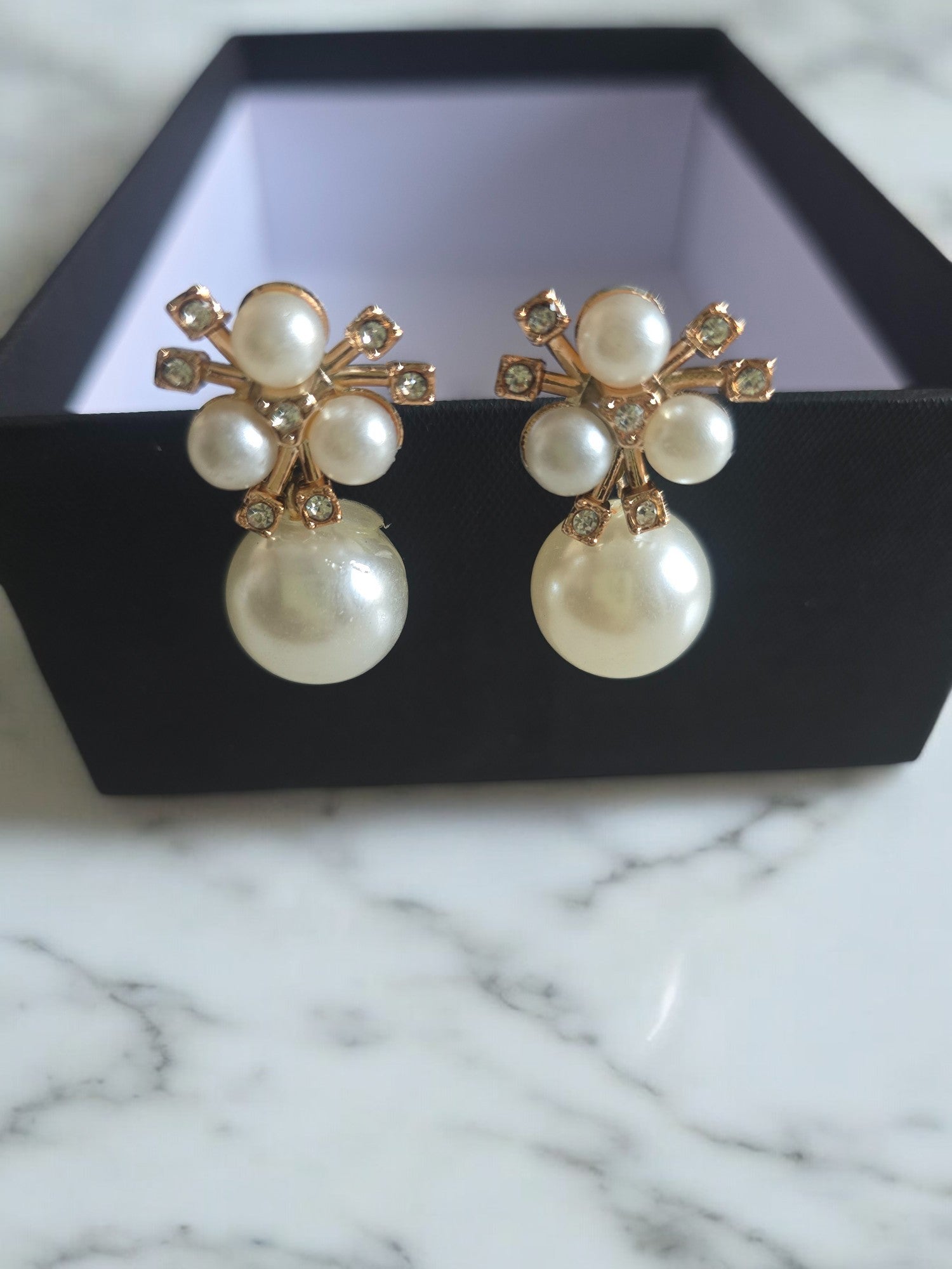 Golden Bloom Pearl Studs