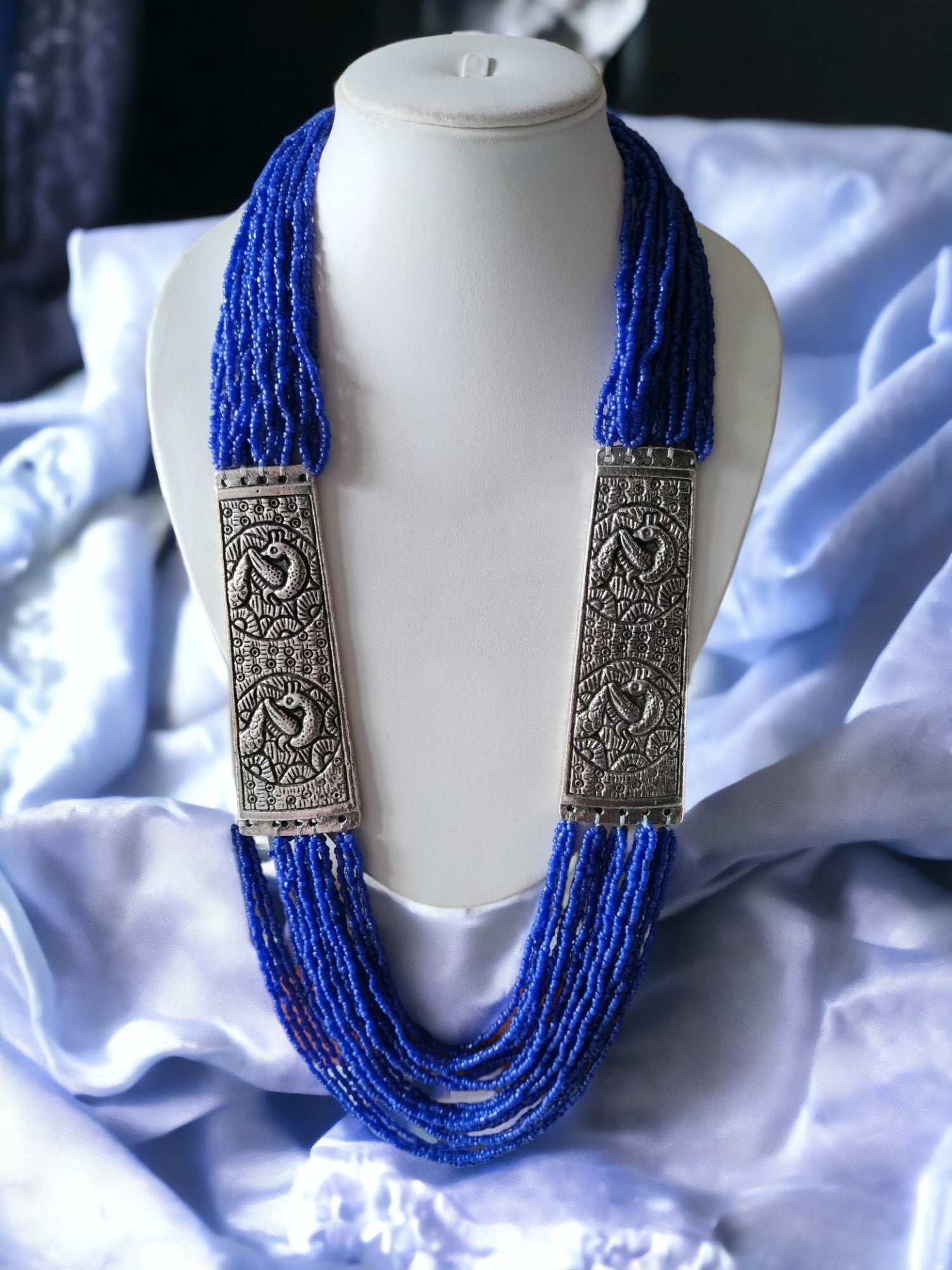 Majesty Handmade Statement Necklace With Matching Earrings -12 Colours Available