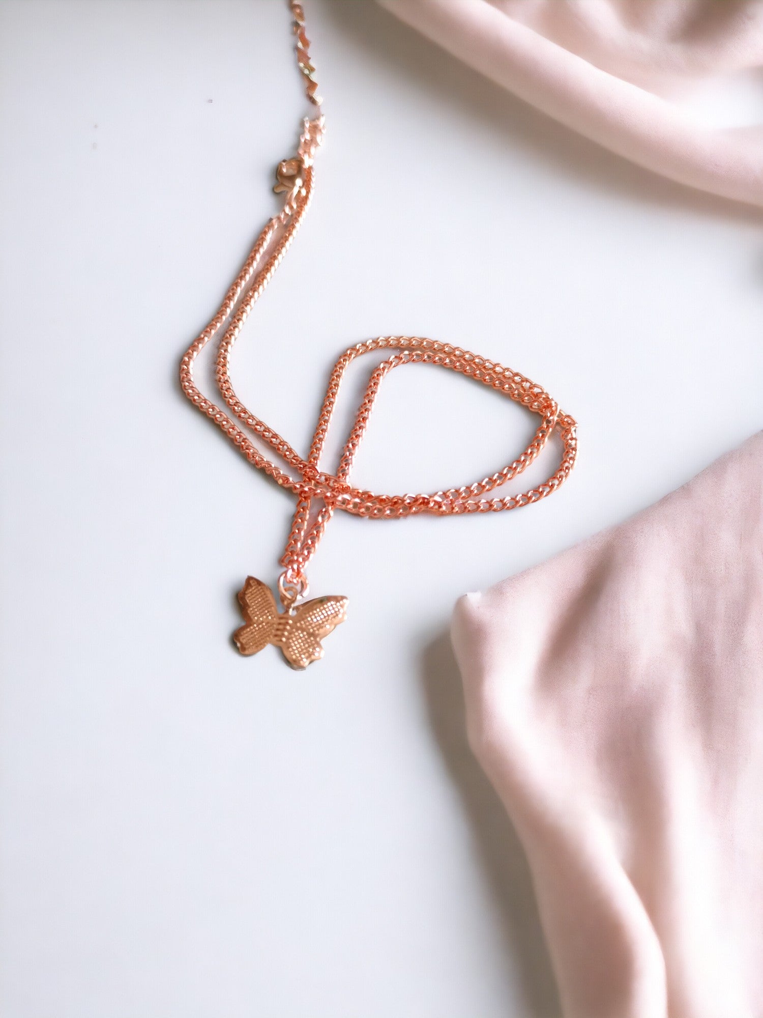 Golden Flutter- Handmade Rose Gold Chain