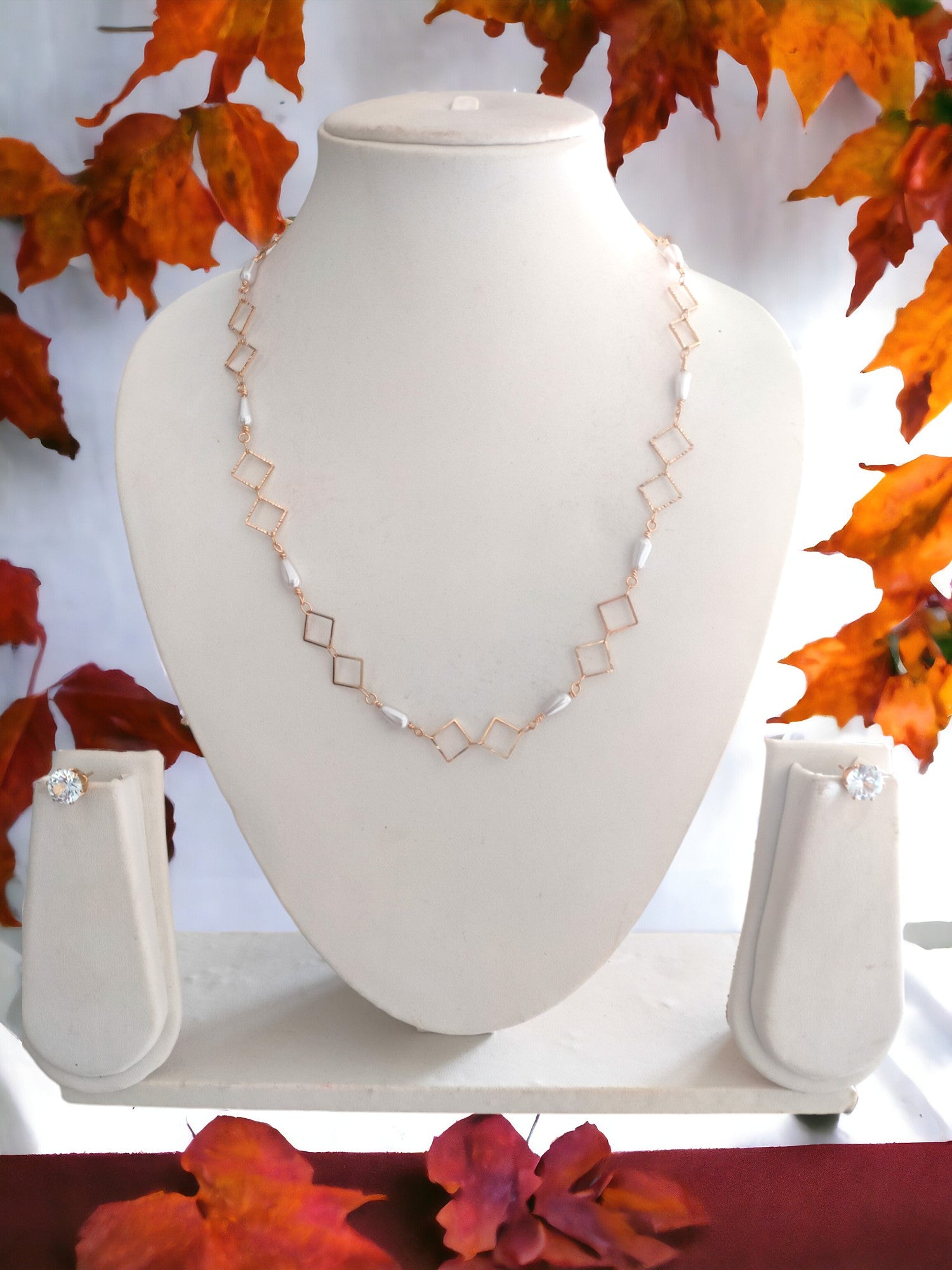 Eternal Elegance Necklace & Earrings Set -Handmade