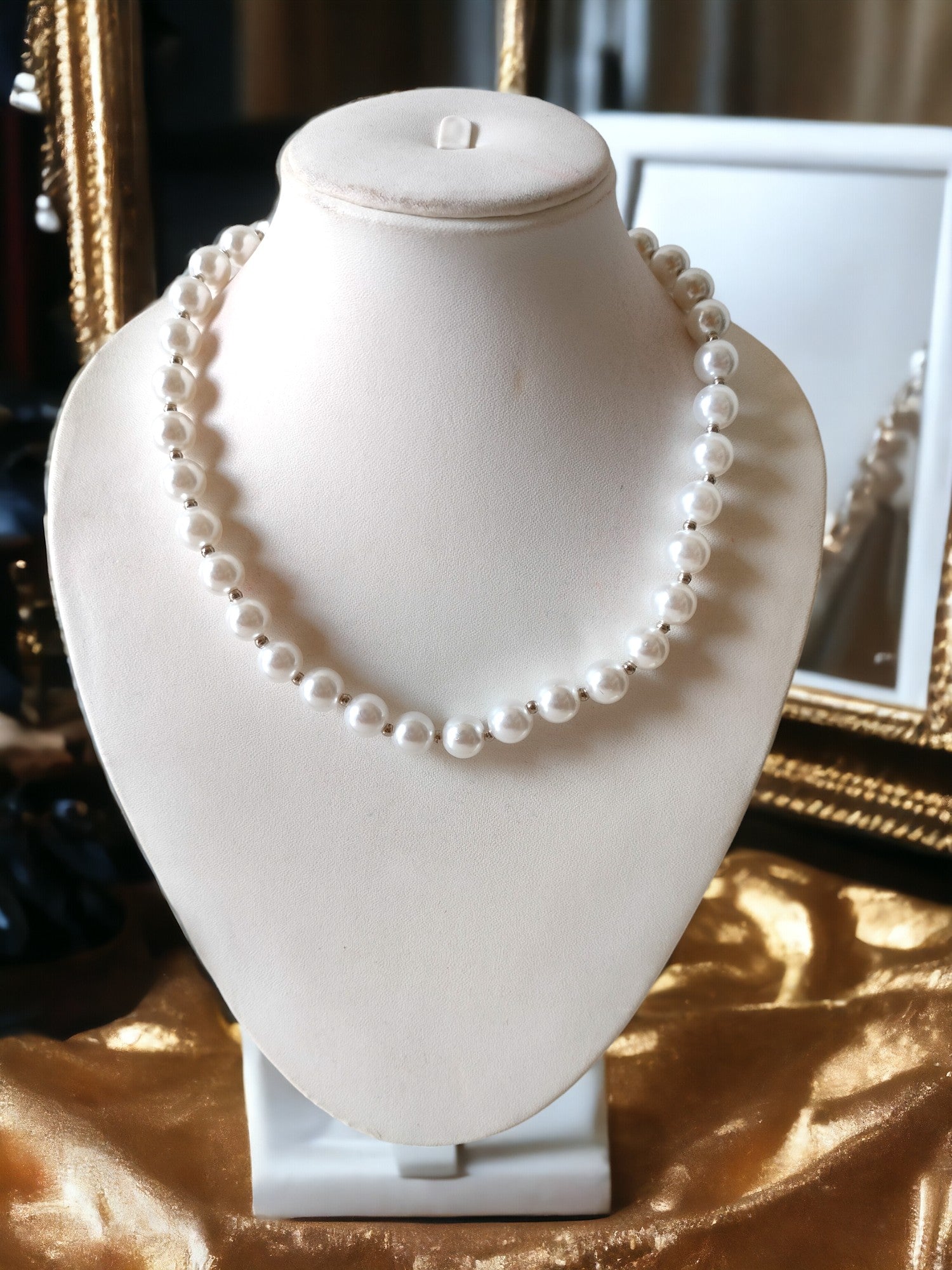 Pearlescent Grace Choker-Handmade