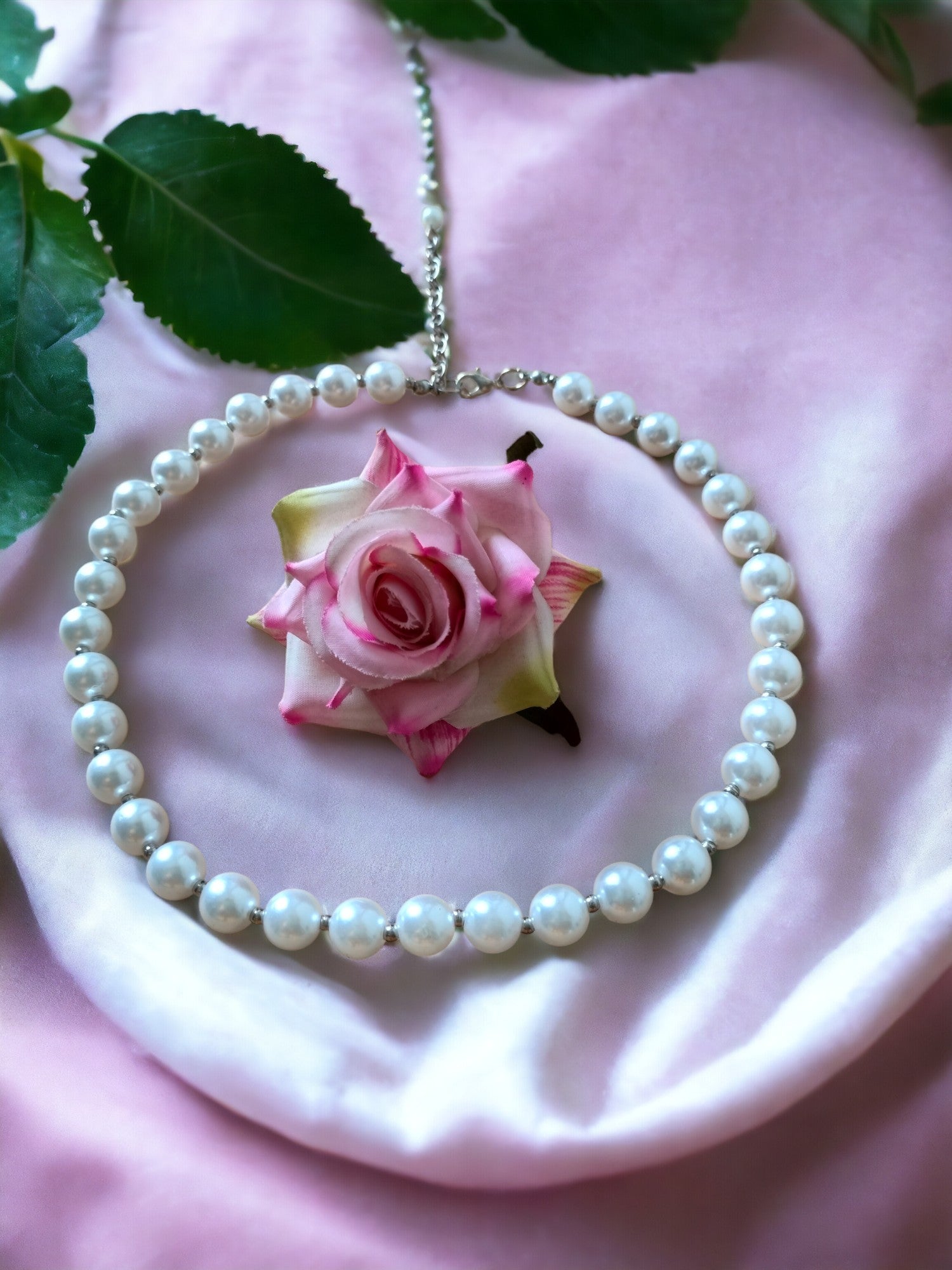 Pearlescent Grace Choker-Handmade