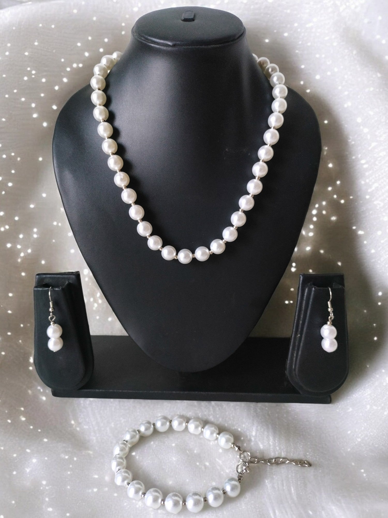 Elegant Pearls 3 Pc Set- Handmade