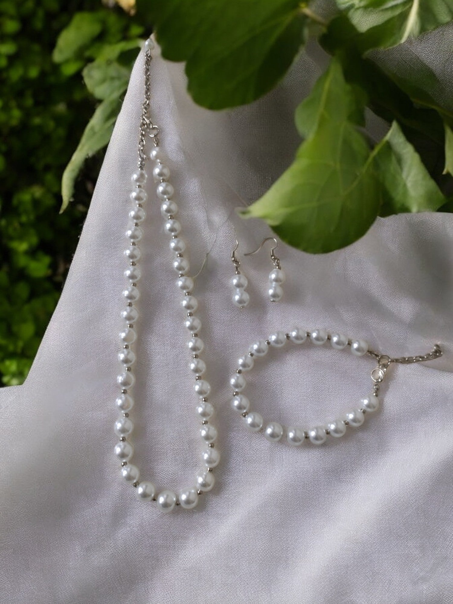 Elegant Pearls 3 Pc Set- Handmade