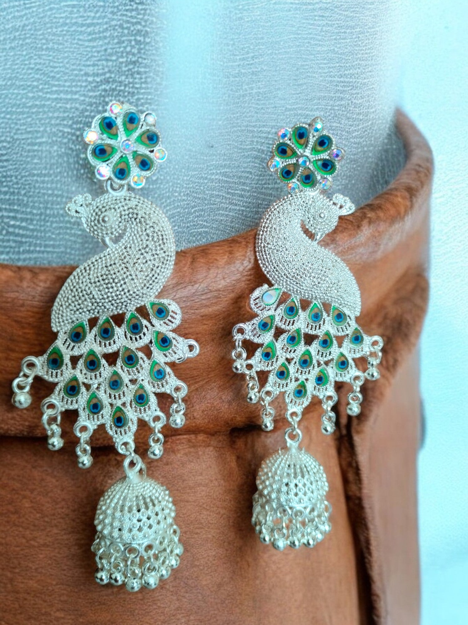 Regal Peacock Delight Earrings