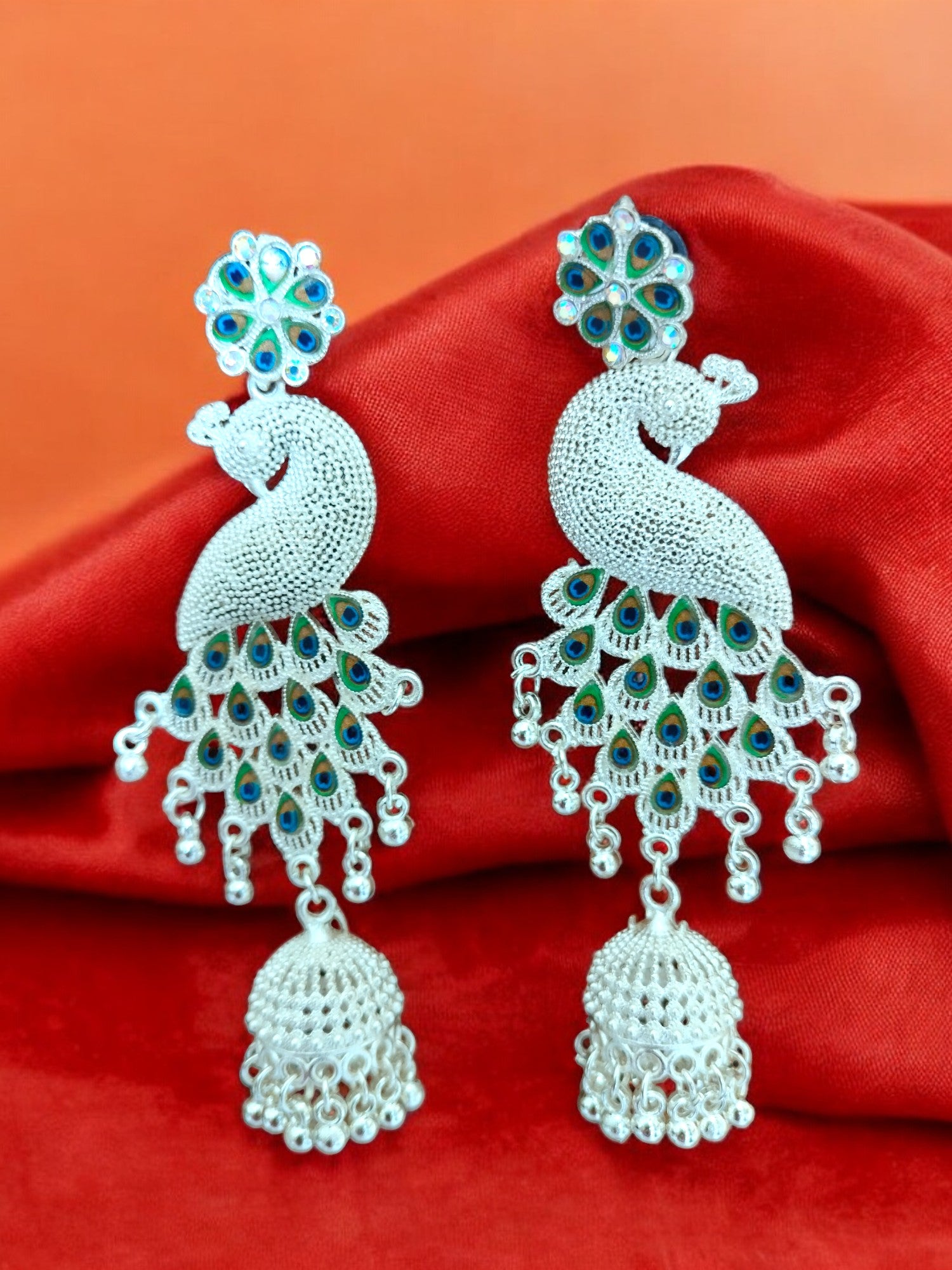 Regal Peacock Delight Earrings