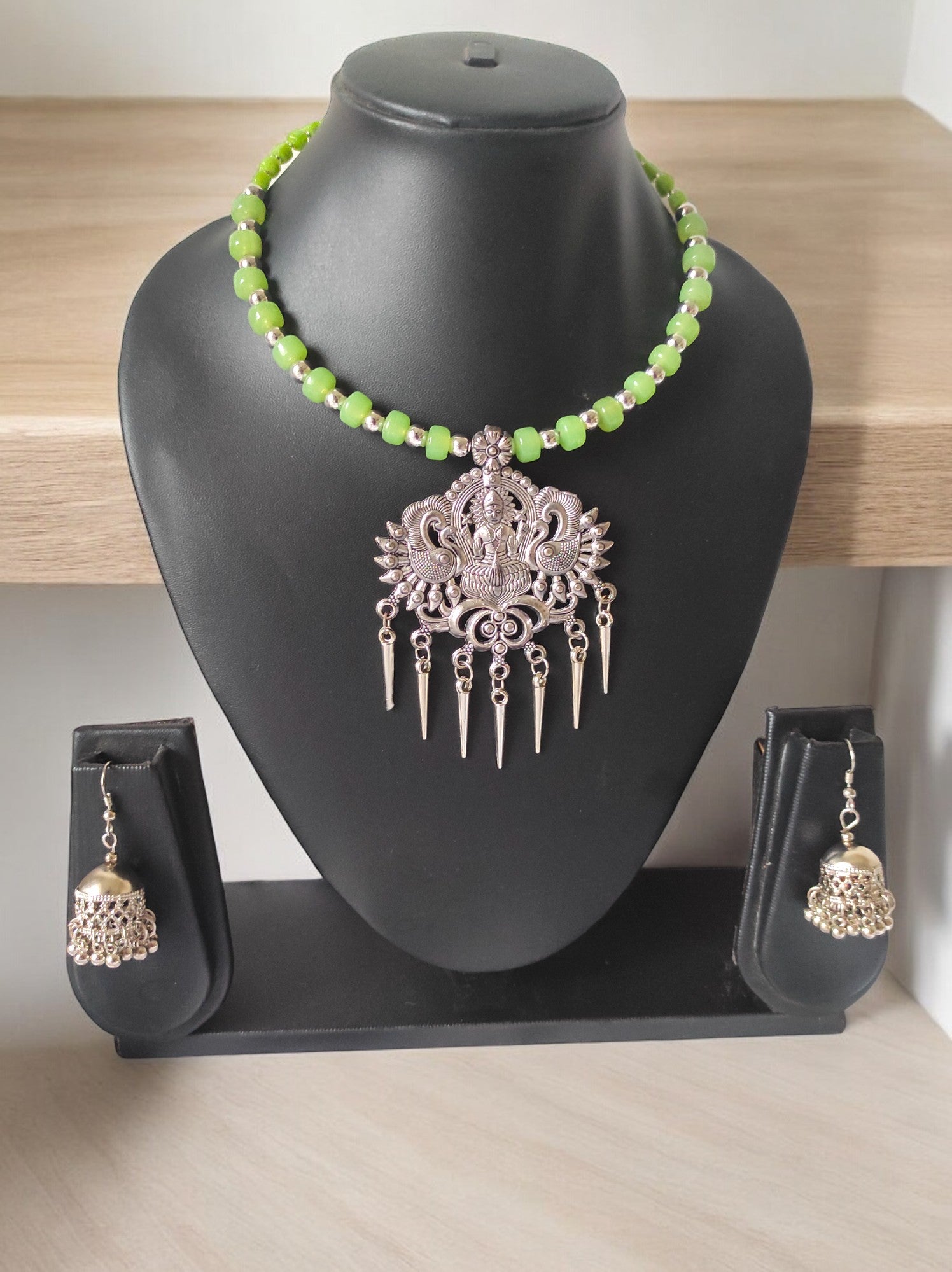 Divine Green Deity Set -Handmade