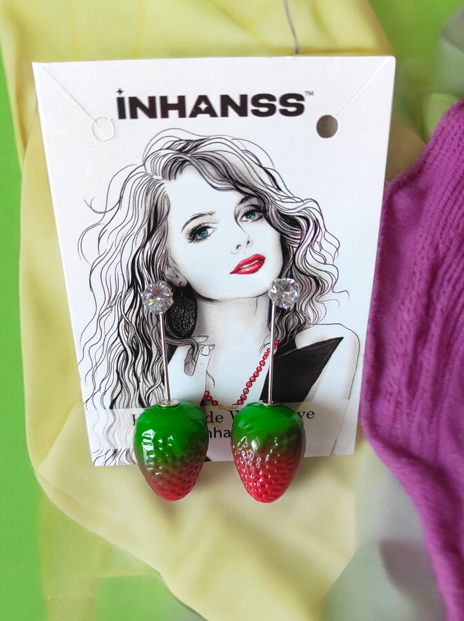 Strawberry Delight 2-in-1 Earrings