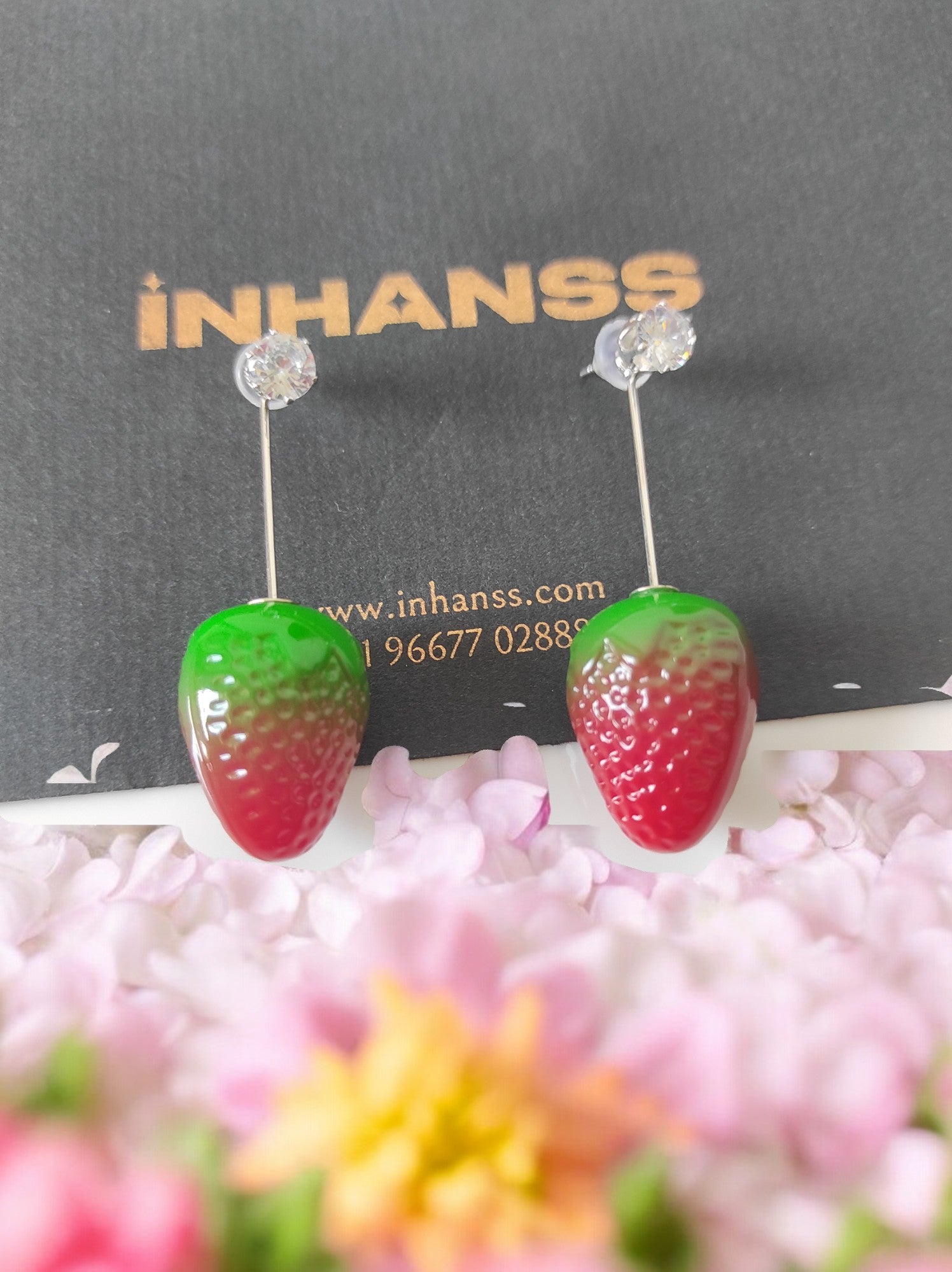 Strawberry Delight 2-in-1 Earrings