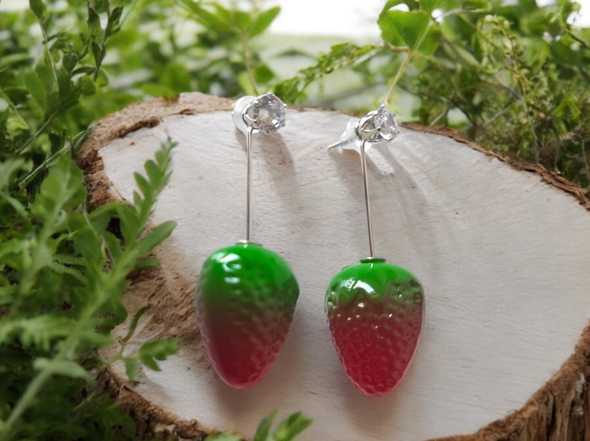 Strawberry Delight 2-in-1 Earrings