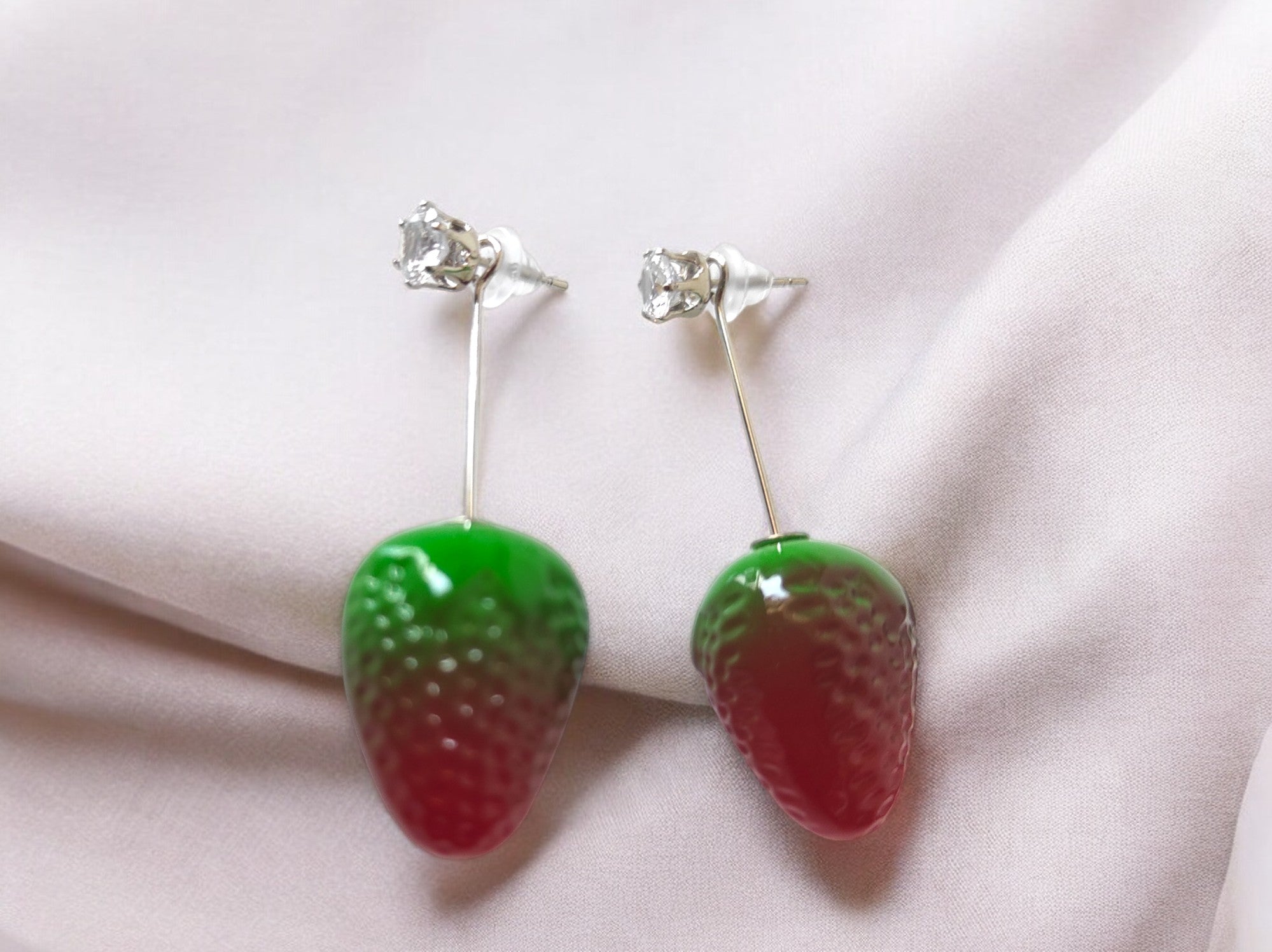 Strawberry Delight 2-in-1 Earrings