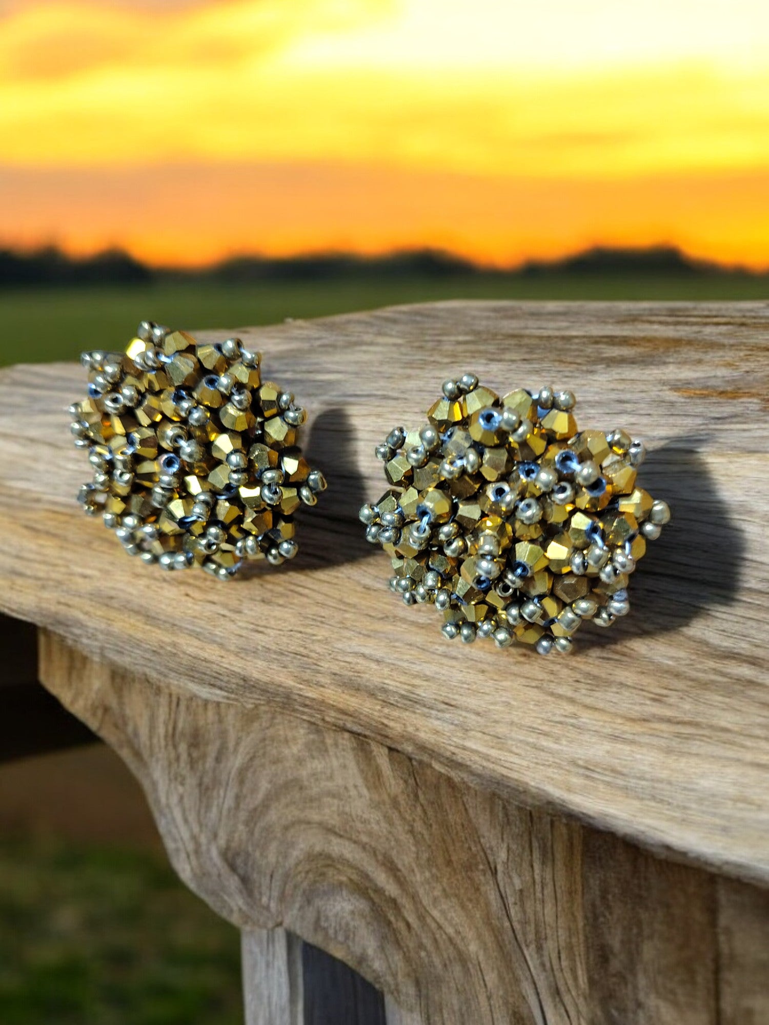 Statement Stud Earrings - 26 Colours Available-Handmade