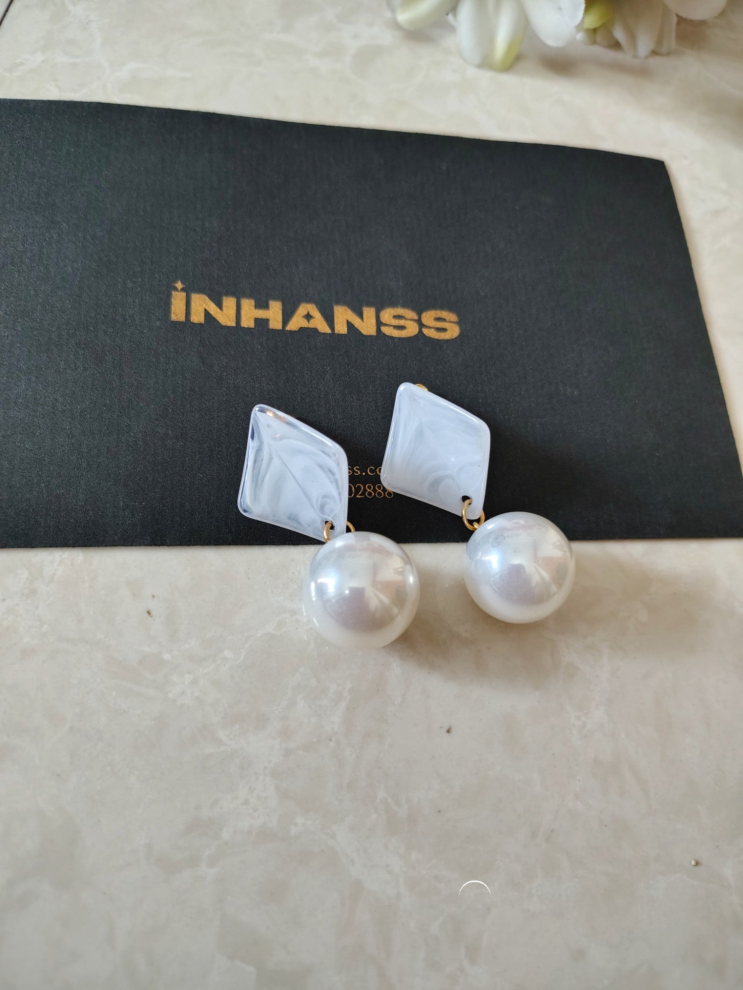 Ocean Mist Pearl Earrings