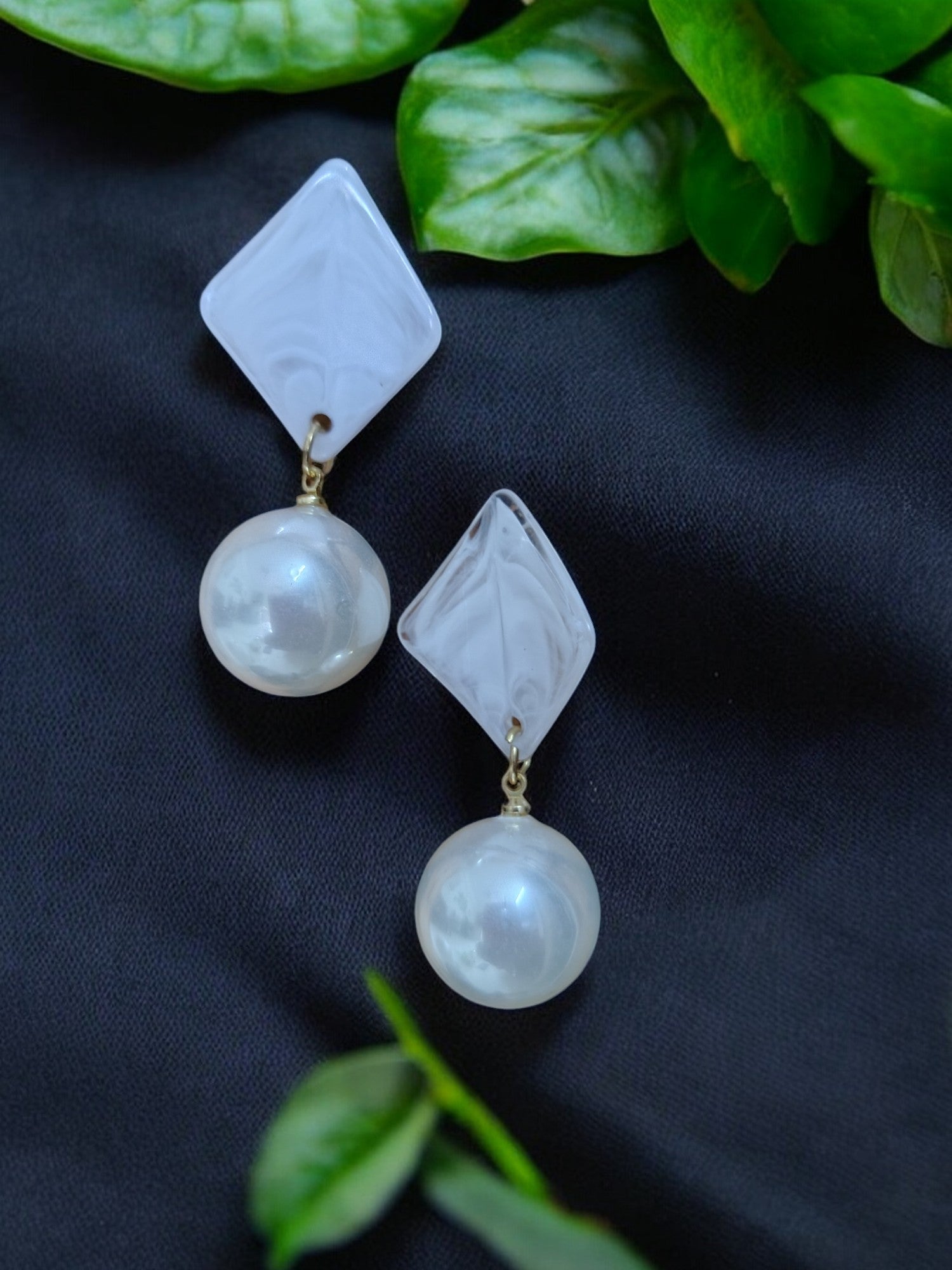 Ocean Mist Pearl Earrings