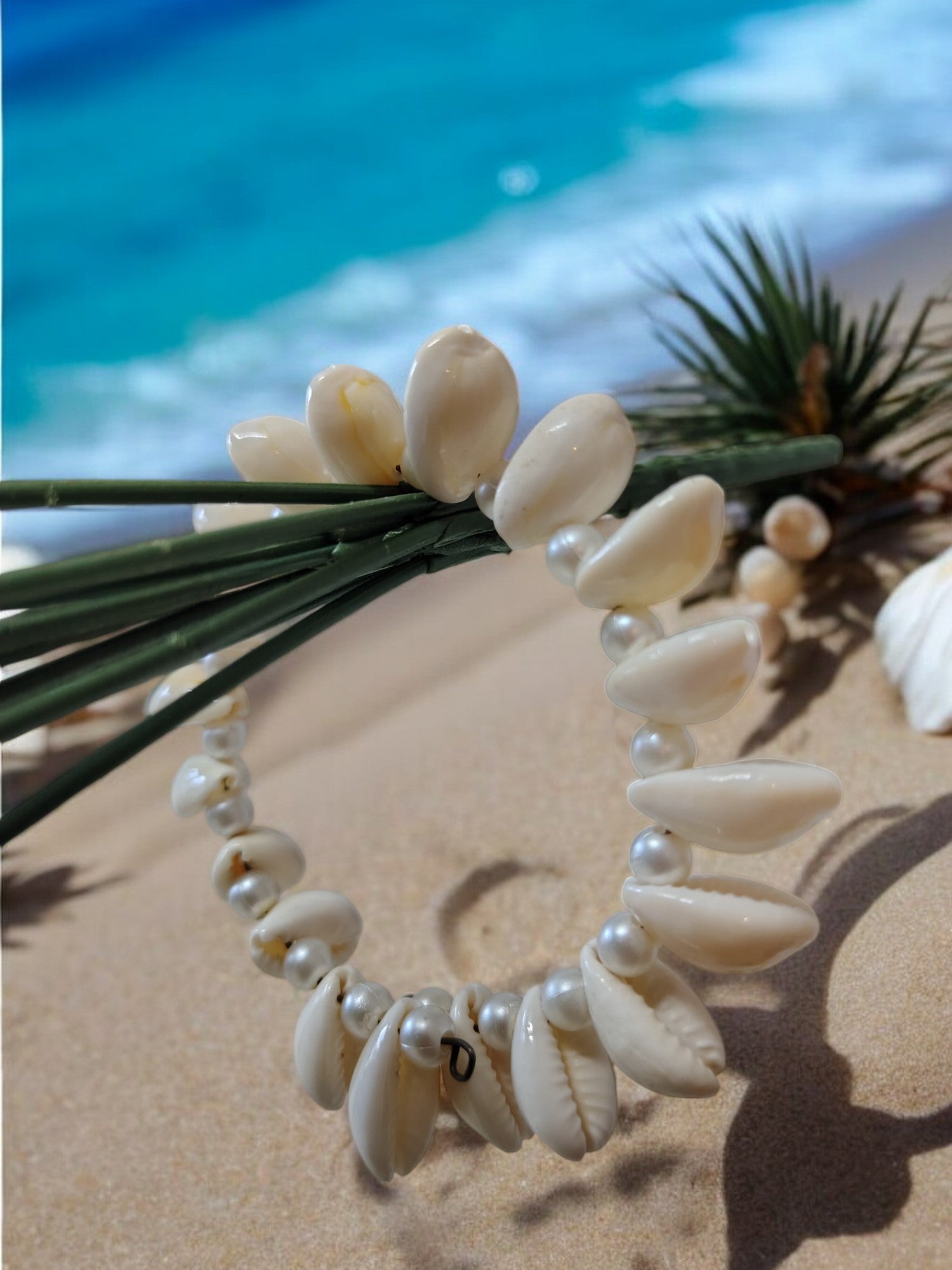 Ivory Shell & Pearl Bracelet