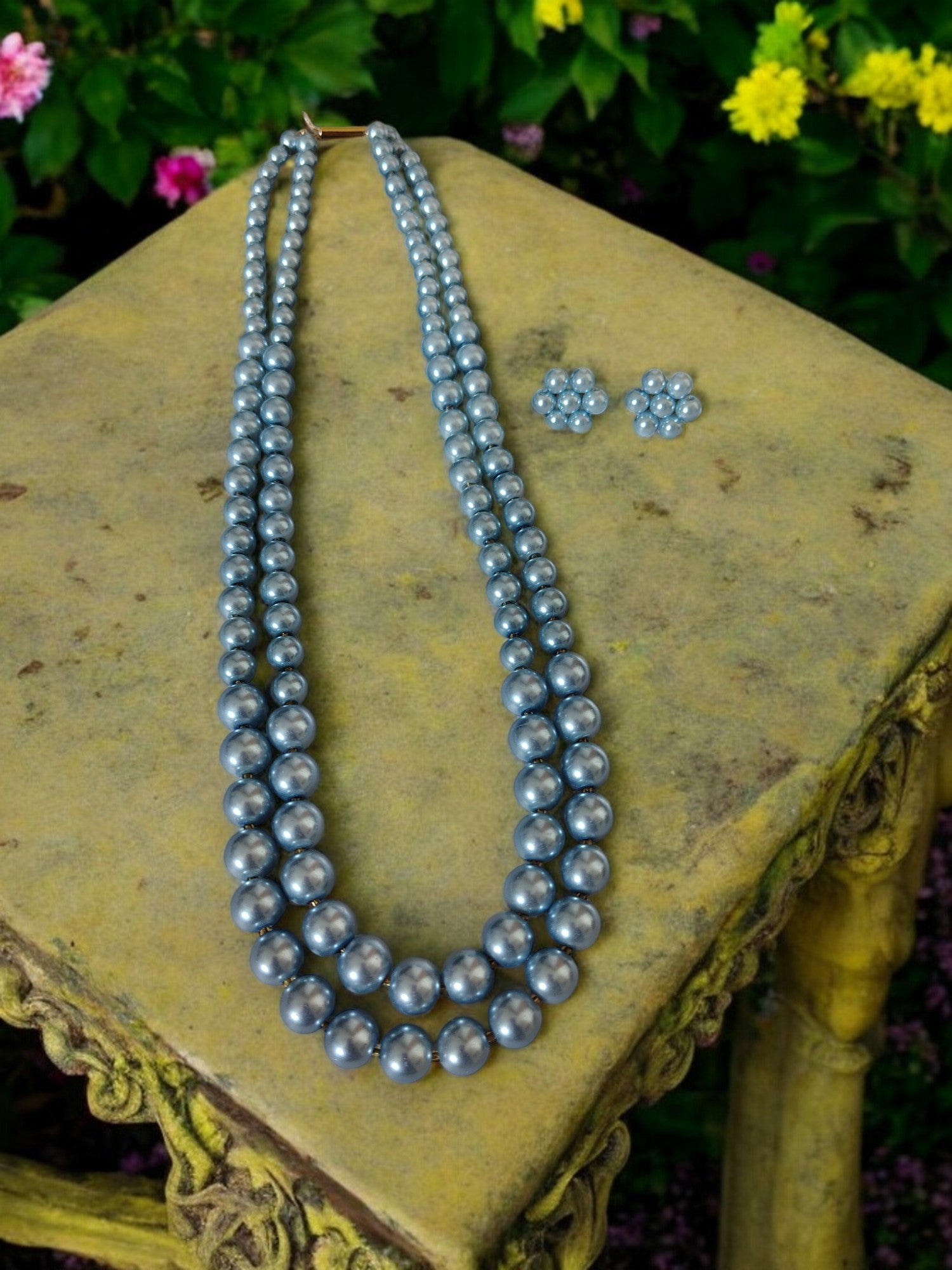 Radiant Grace Pearl Set (Double Layered Pearls) - 15 Colours Available