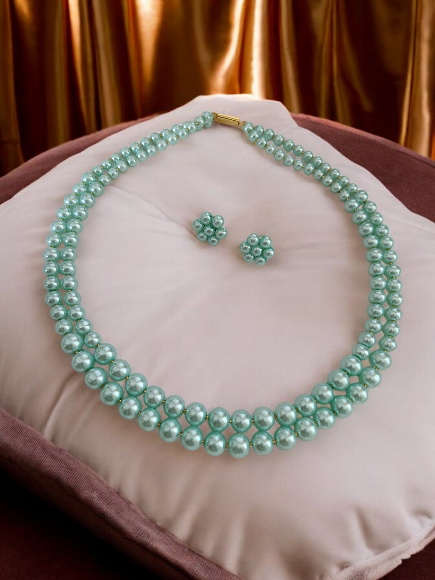 Radiant Grace Pearl Set (Double Layered Pearls) - 15 Colours Available