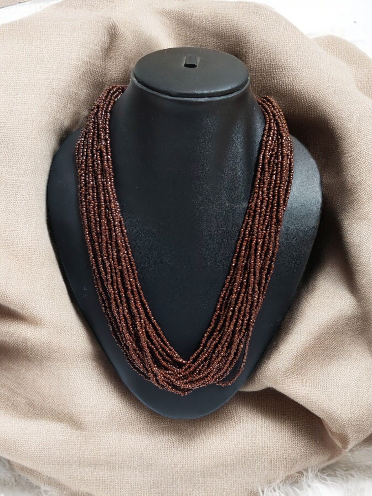 20 Layers Handmade Beaded Multilayer Necklace - 23 Colours Available