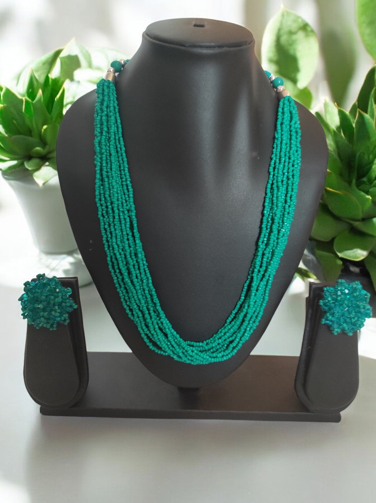 Bloom Handmade Beaded Necklace Set - 12 Layers - 10 Colours Available