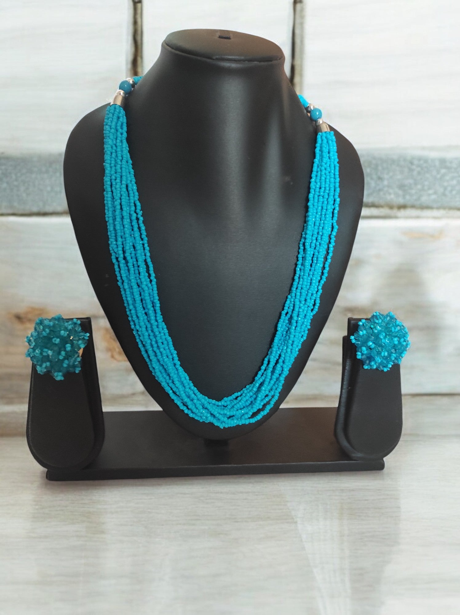 Bloom Handmade Beaded Necklace Set - 12 Layers - 10 Colours Available