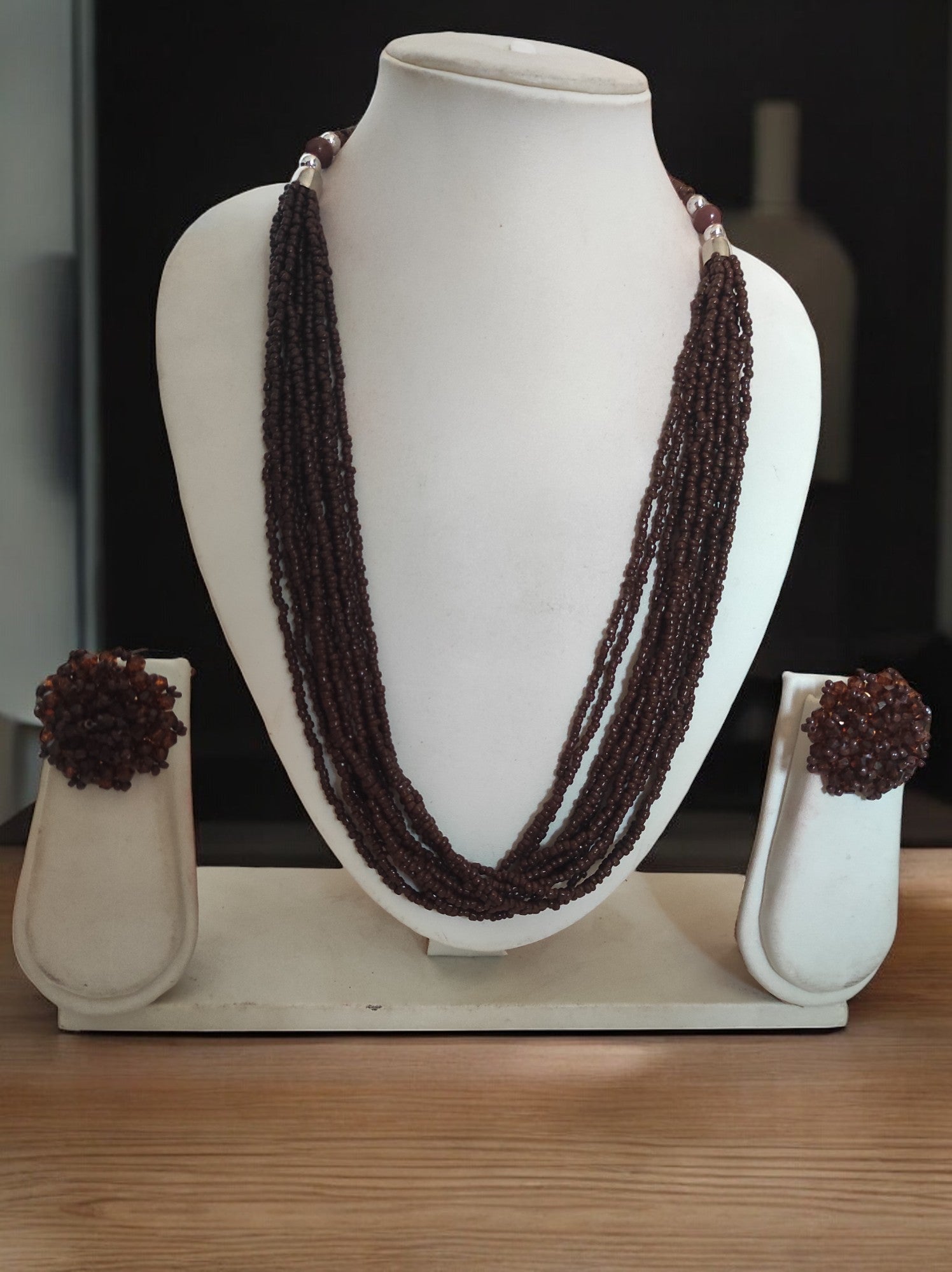 Bloom Handmade Beaded Necklace Set - 12 Layers - 10 Colours Available