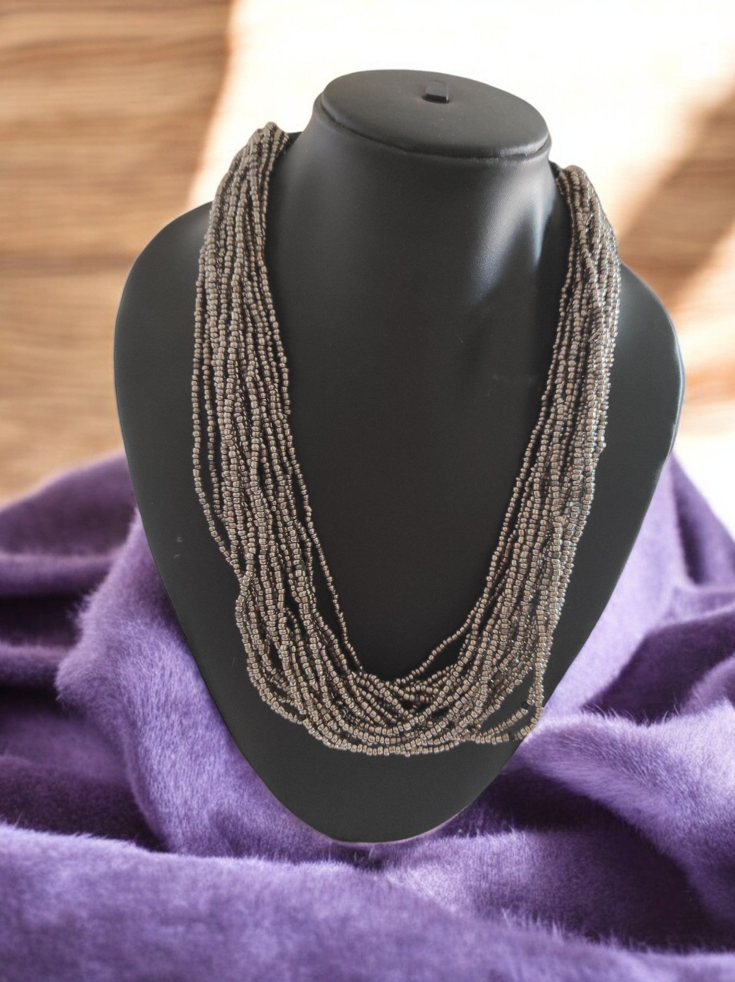 20 Layers Handmade Beaded Multilayer Necklace - 23 Colours Available