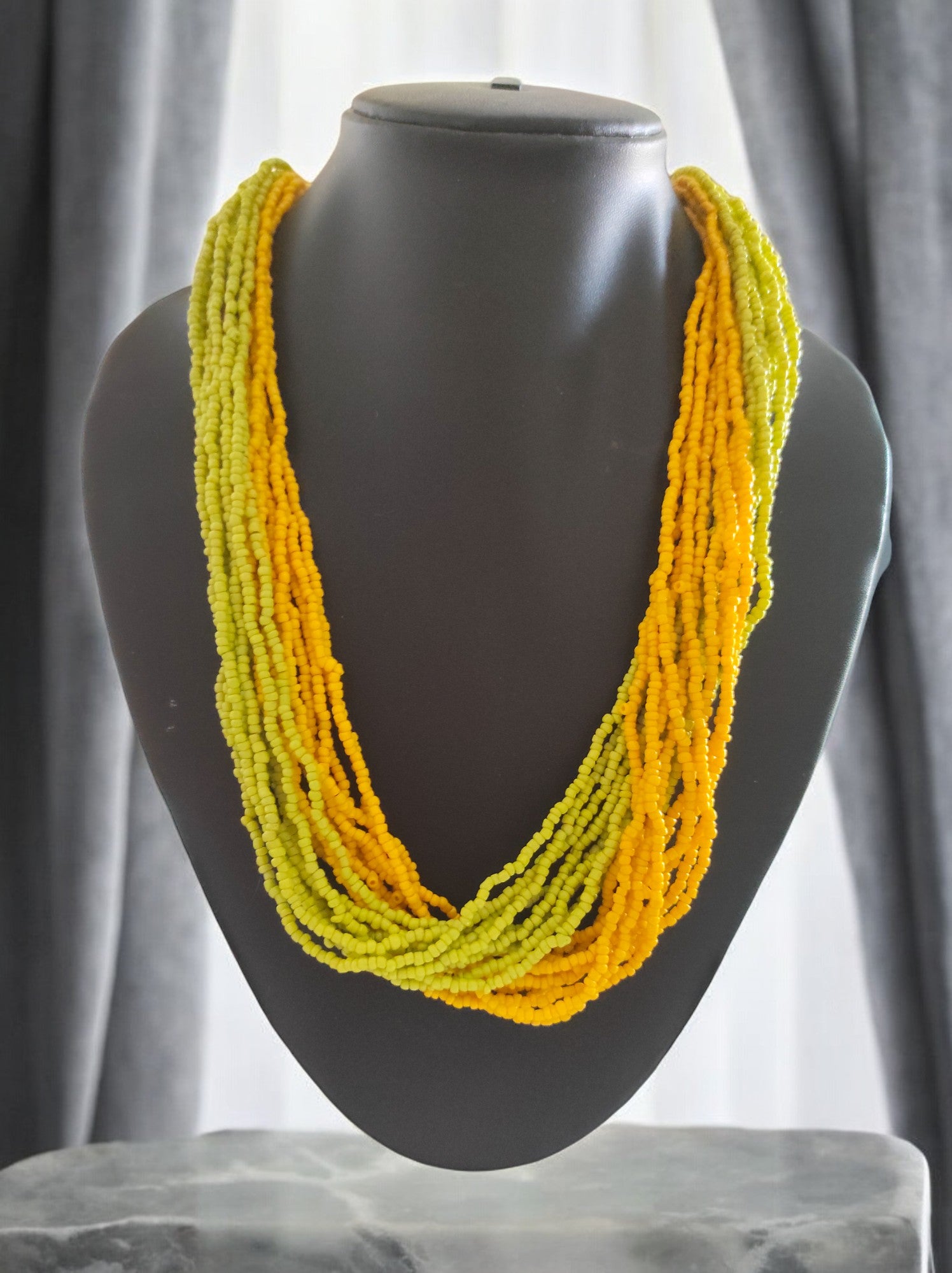 20 Layers Handmade Beaded Multilayer Necklace - 23 Colours Available