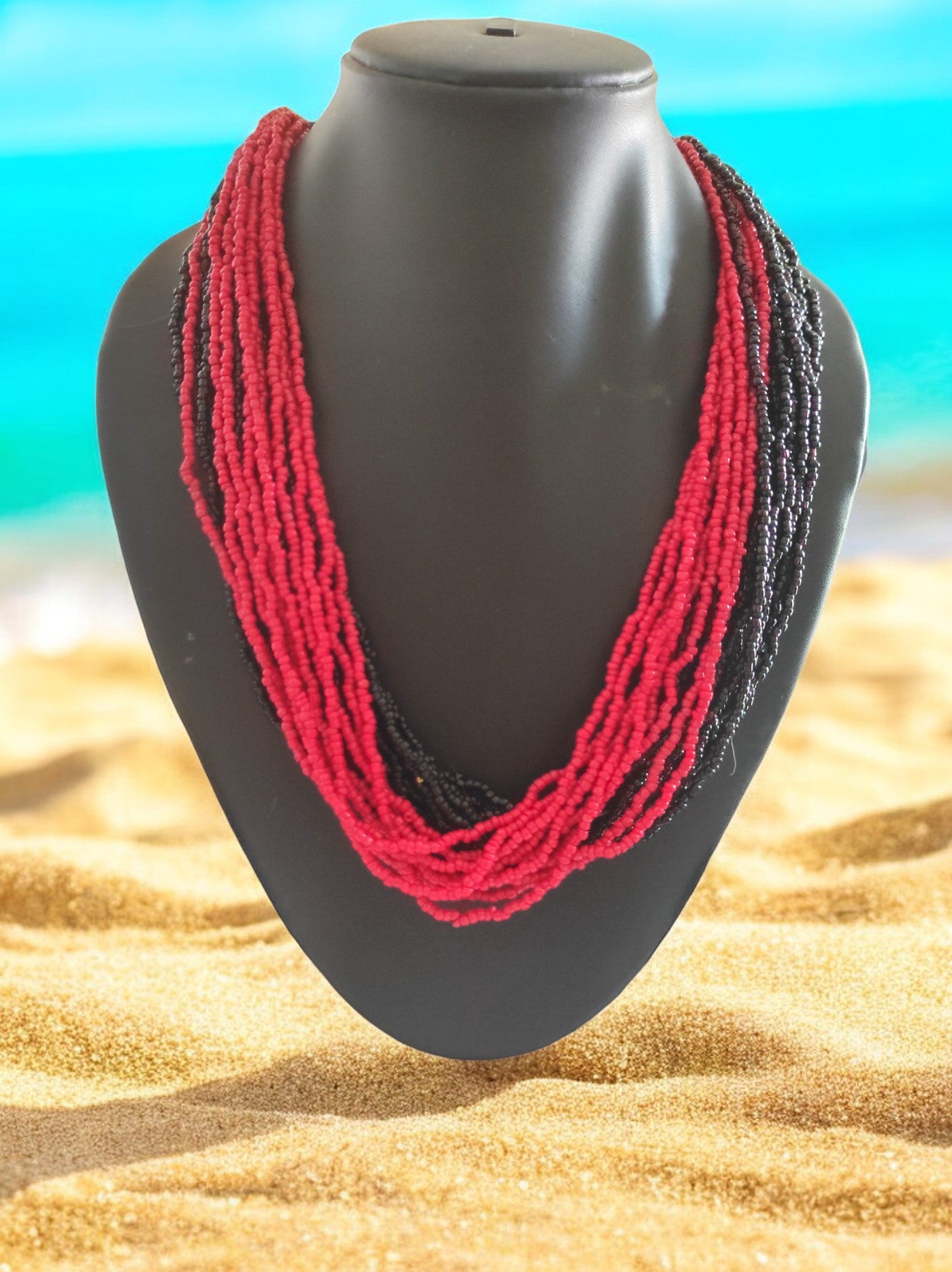 20 Layers Handmade Beaded Multilayer Necklace - 23 Colours Available