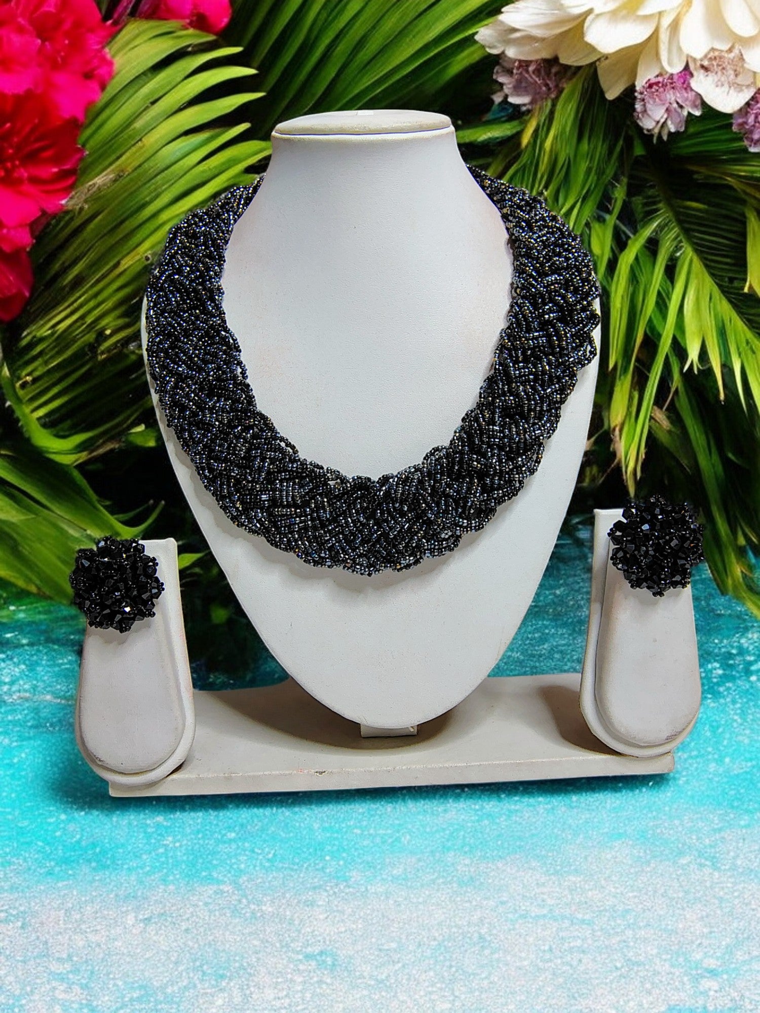 Mirage Crochet Handmade Necklace Set -  2 Variants