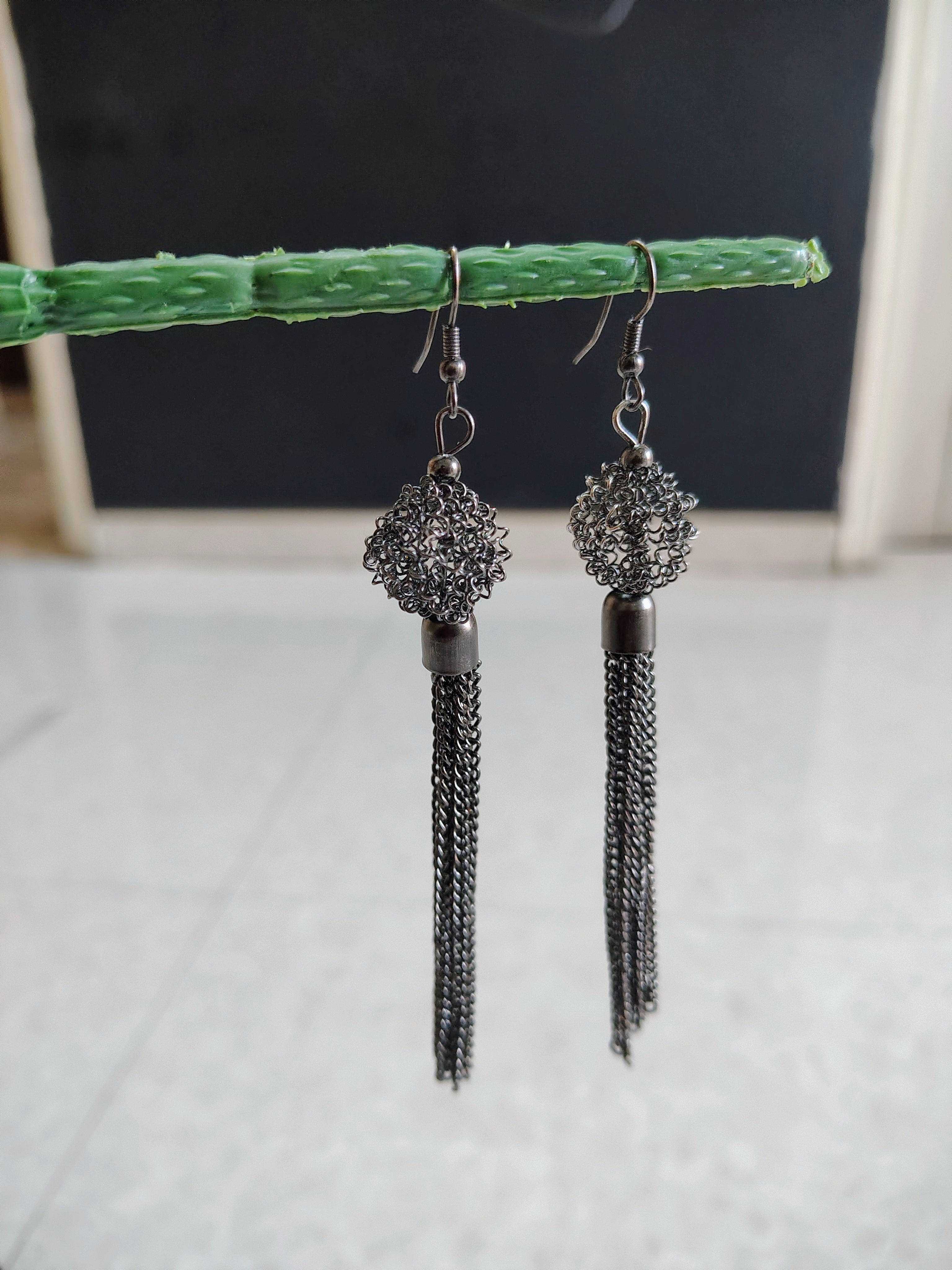 Gleaming Cascade Tassel Earrings - 2 Colours Available