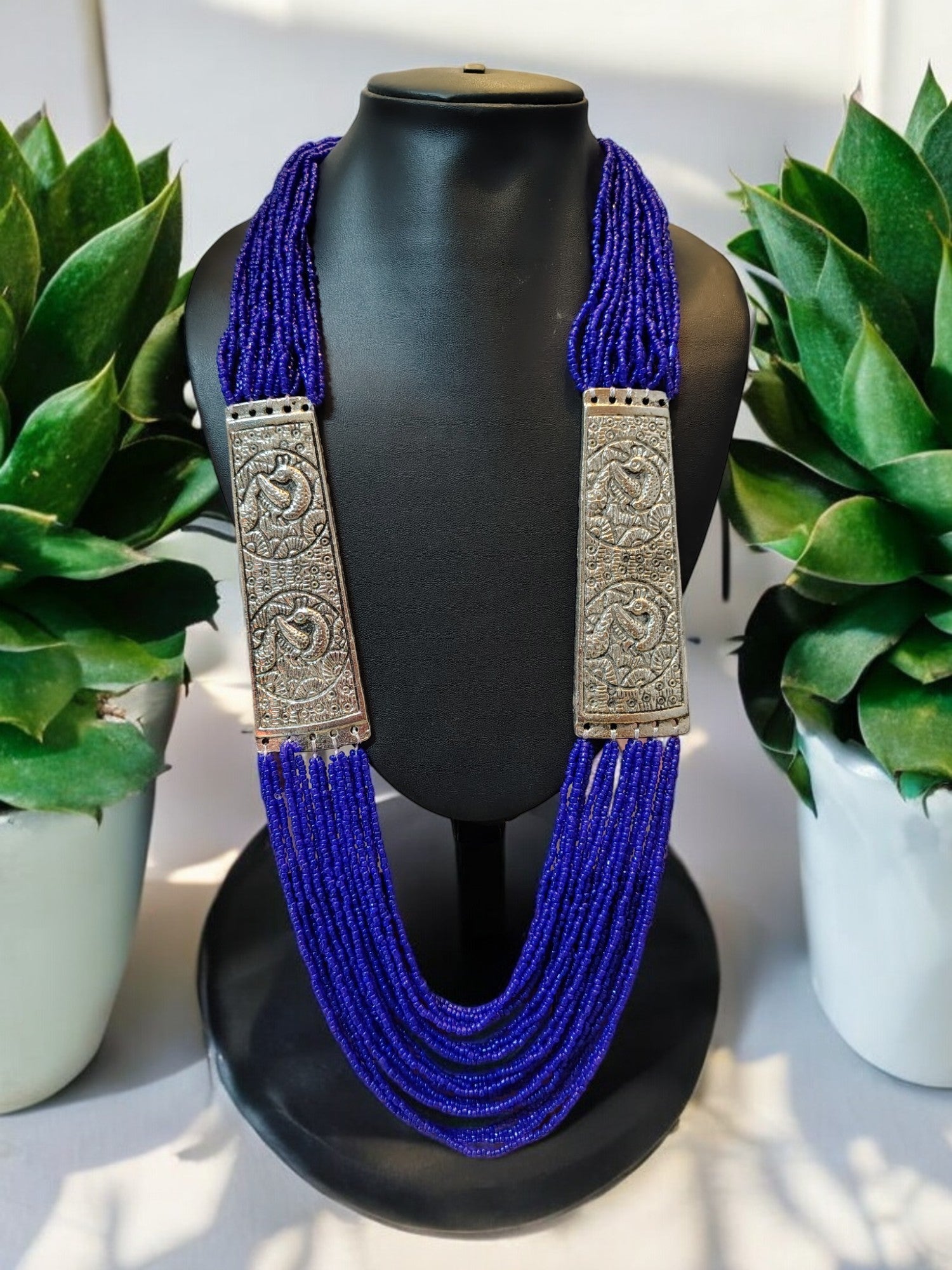 Majesty Handmade Statement Necklace With Matching Earrings -12 Colours Available