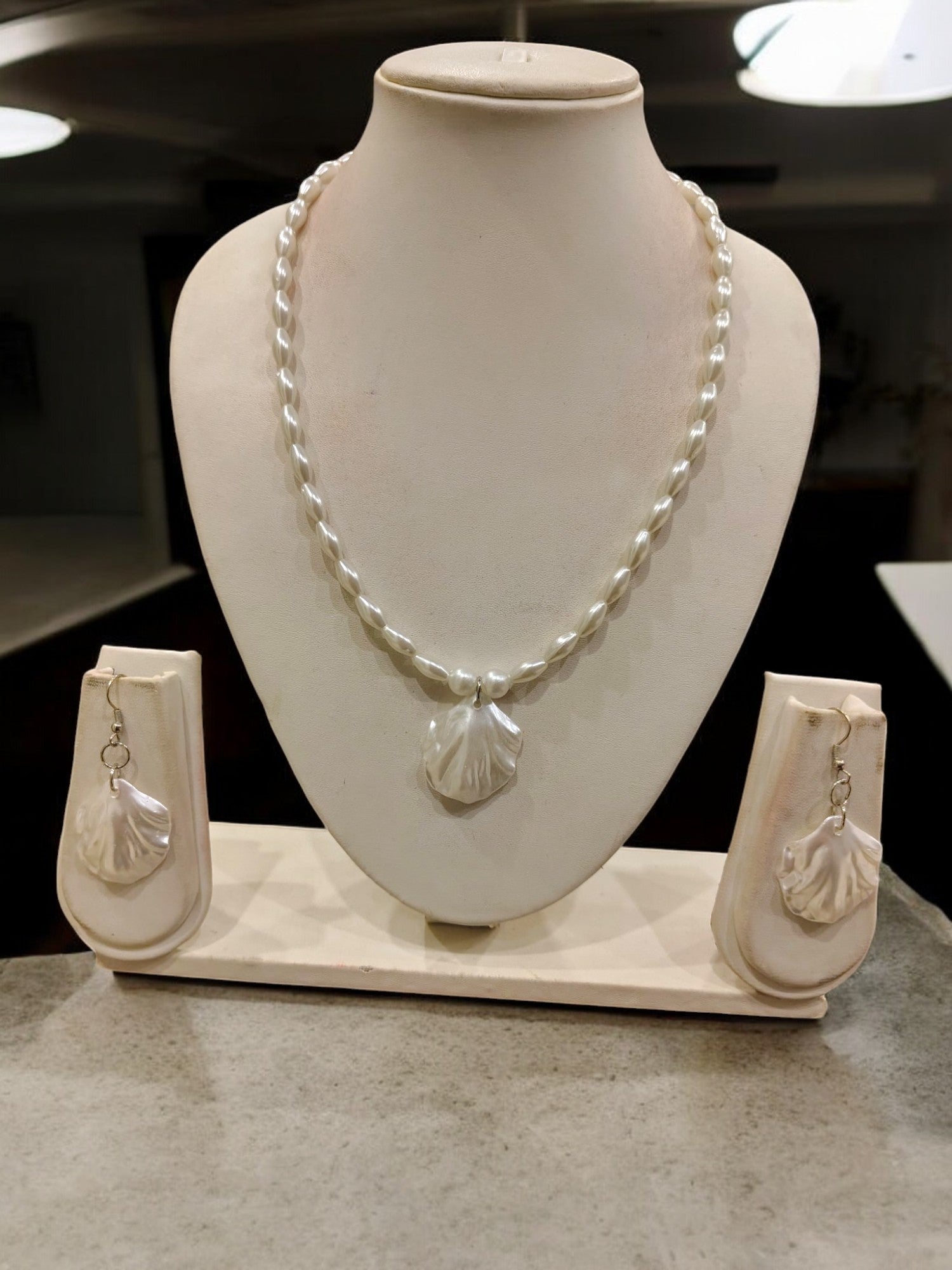 Pearl Cascade Elegance -Handmade