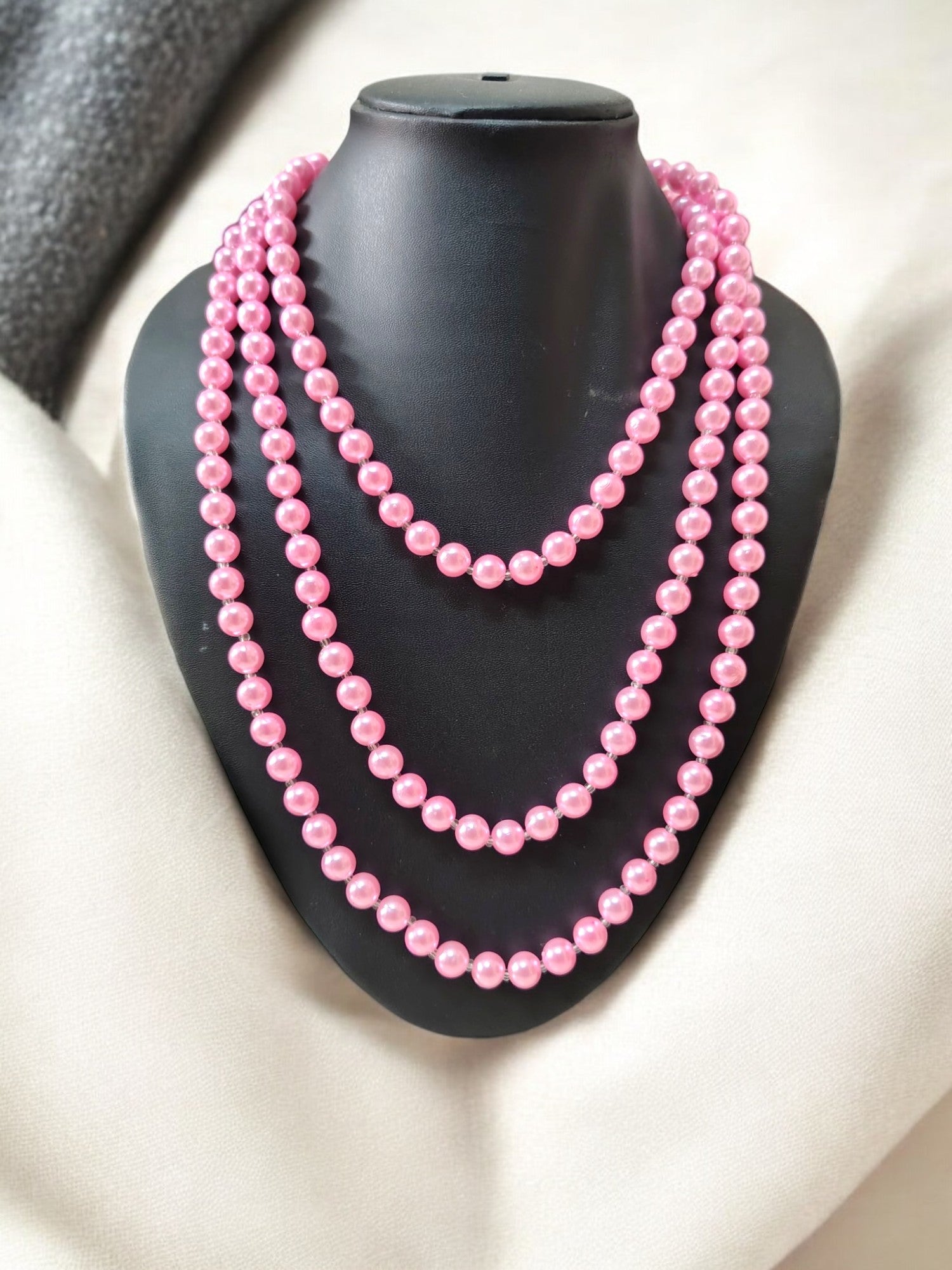 Blush Radiance Versatile Necklace - Handmade