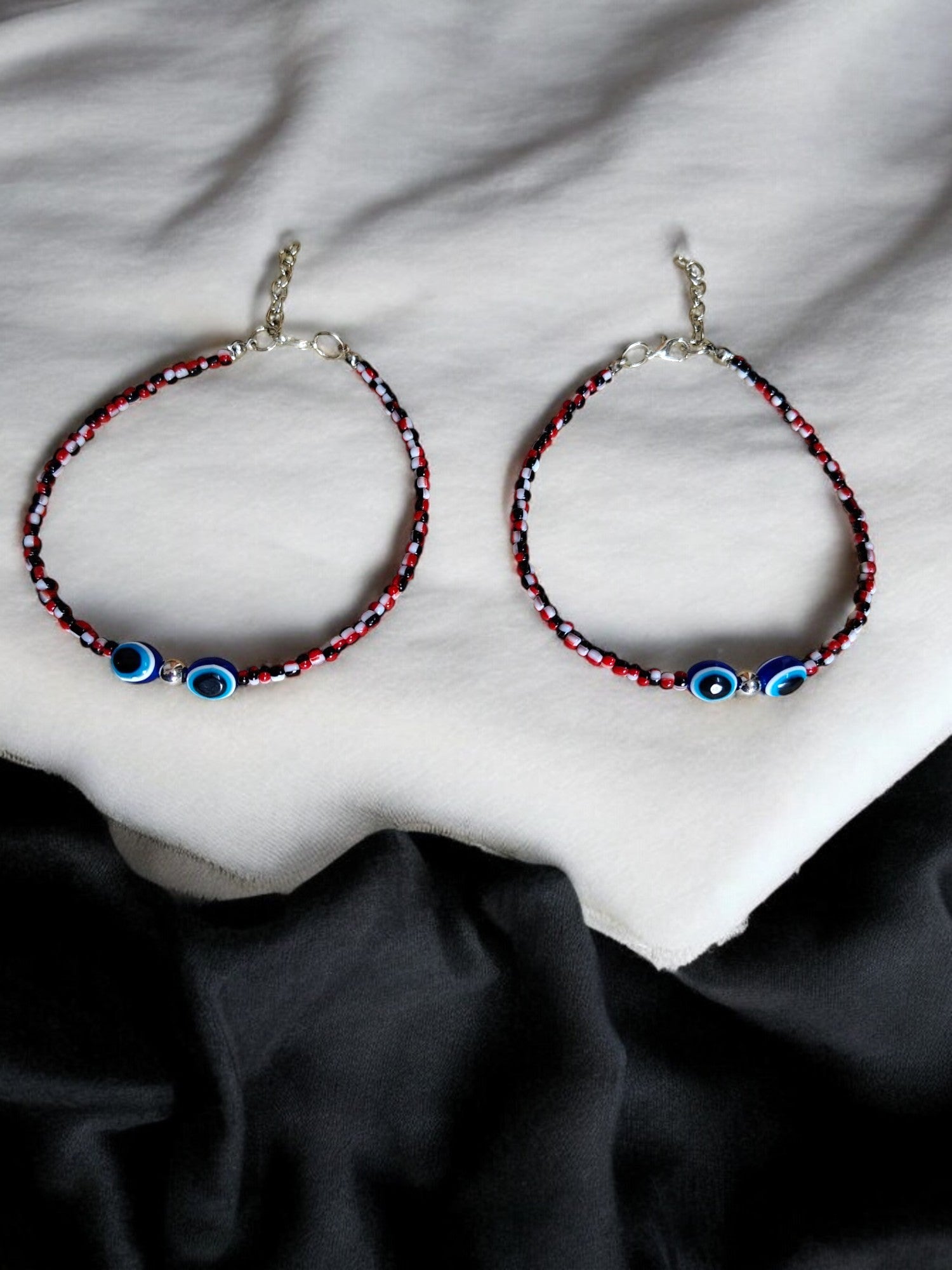 Mystic Eye Charm Anklet - Handmade