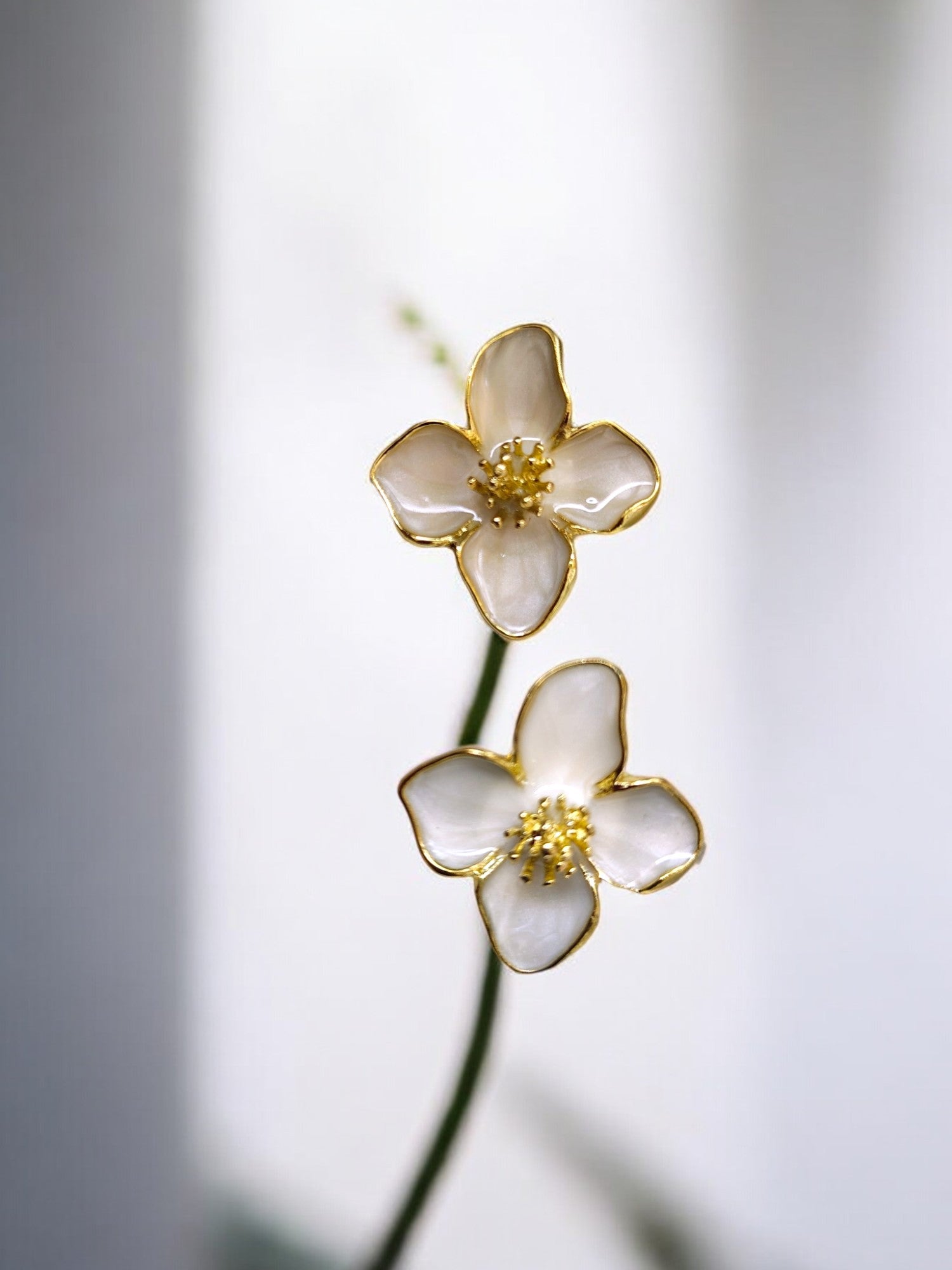 Ethereal Blossom Anti Tarnish Stud Earrings