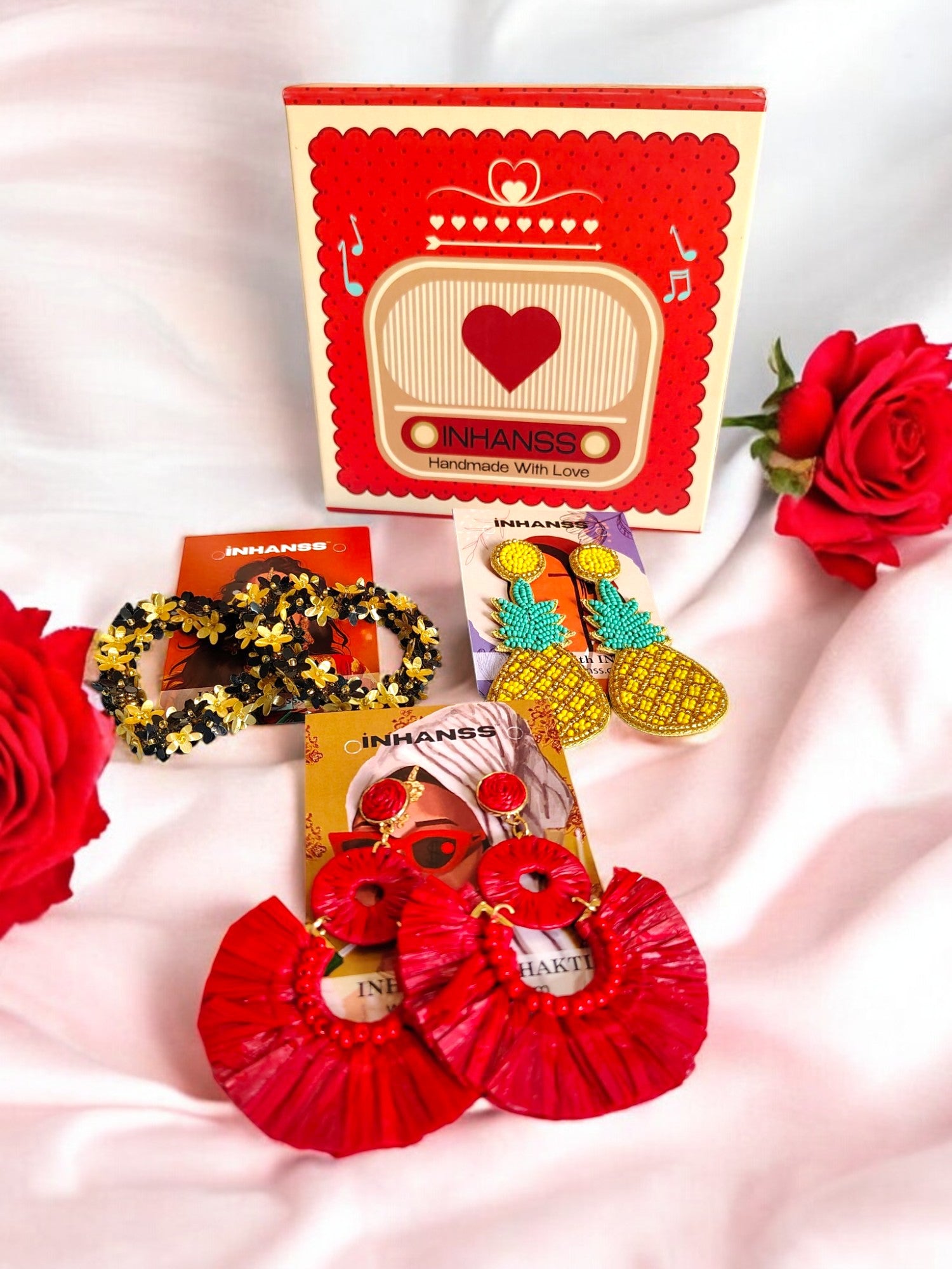 Limited Edition Galentine's Beaded Earring Hamper ( Handmade)