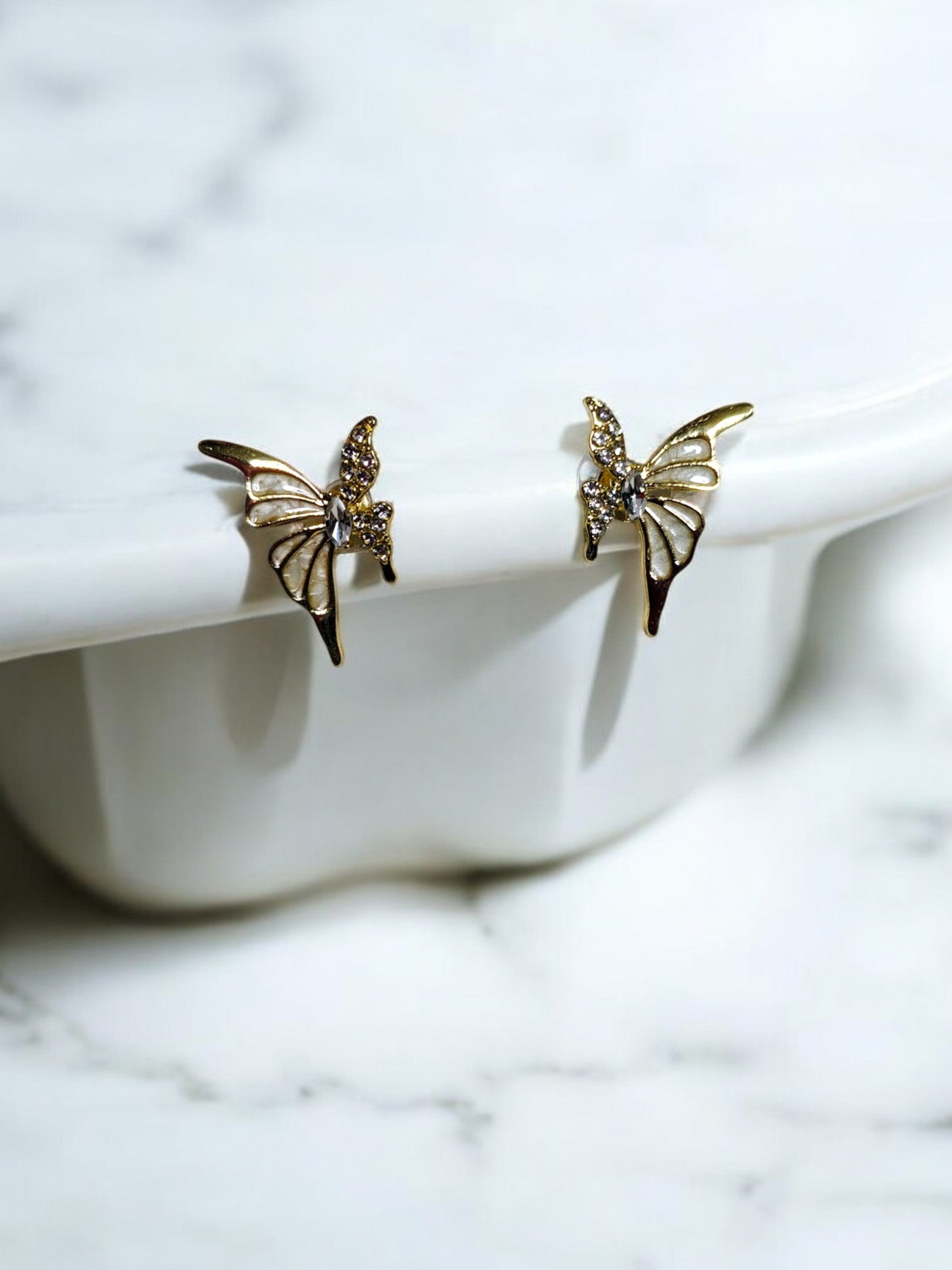 Enchanted Butterfly Anti Tarnish Stud Earrings