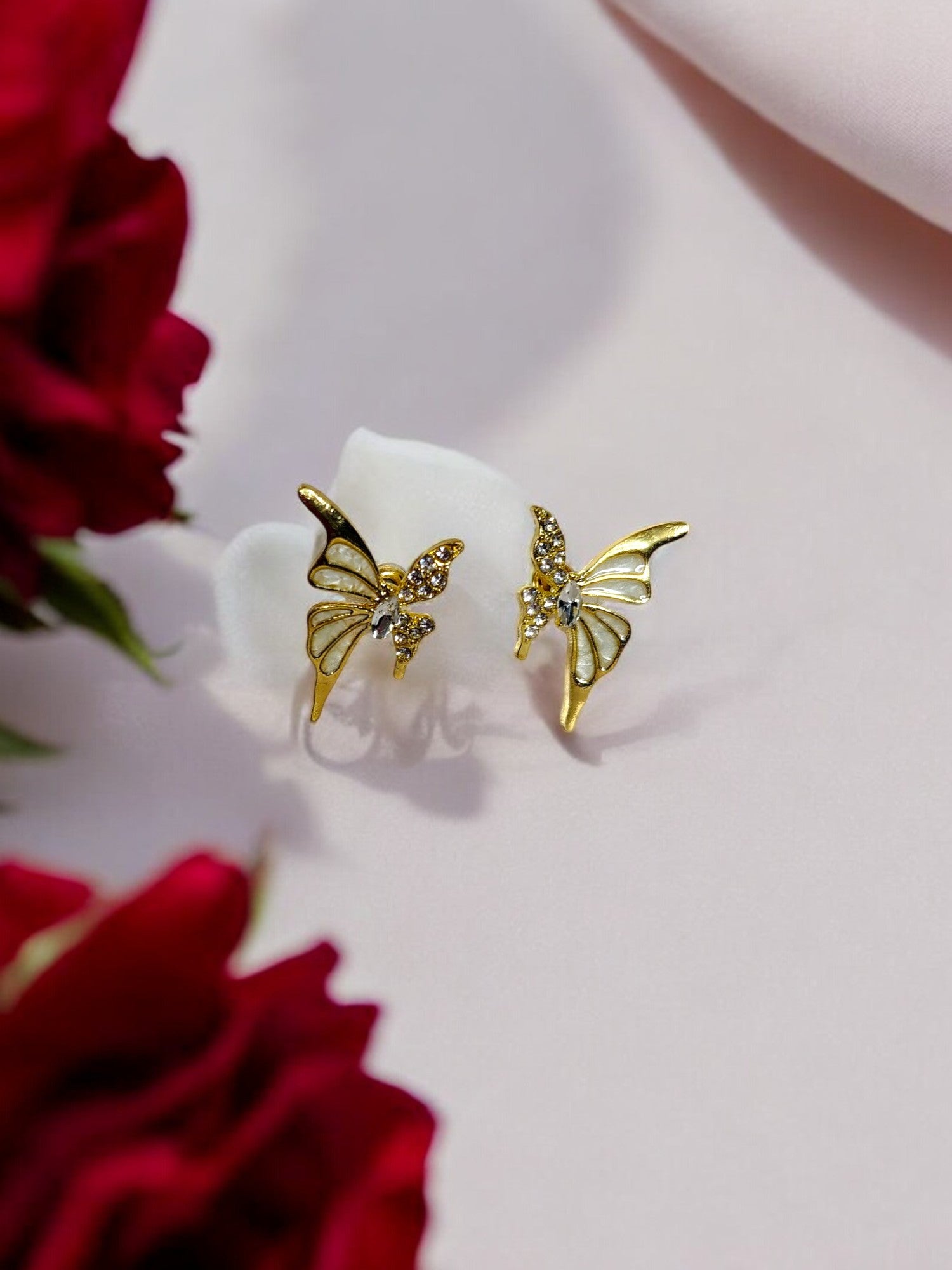 Enchanted Butterfly Anti Tarnish Stud Earrings