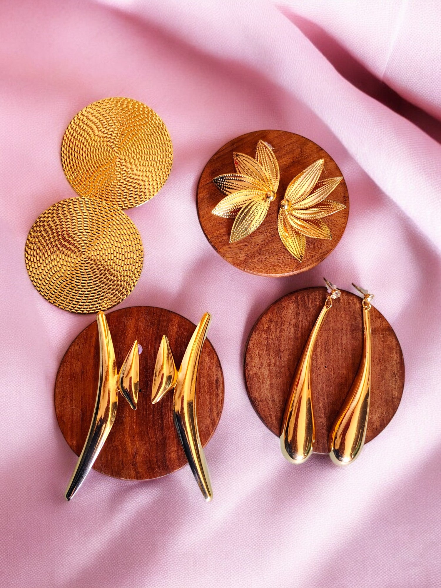 Golden Glamour: Statement Anti-Tarnish Earrings Hamper