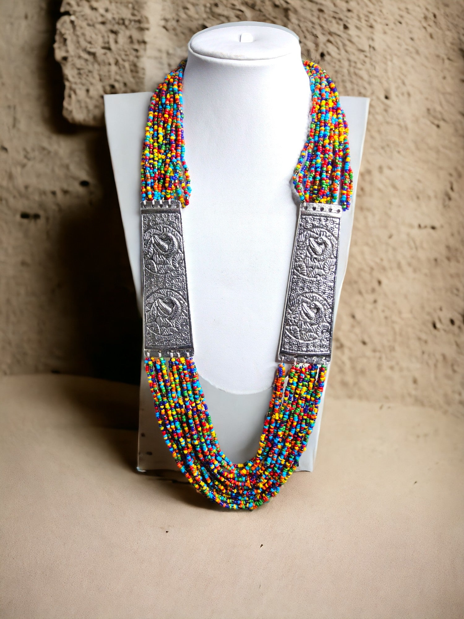 Majesty Handmade Statement Necklace With Matching Earrings -12 Colours Available