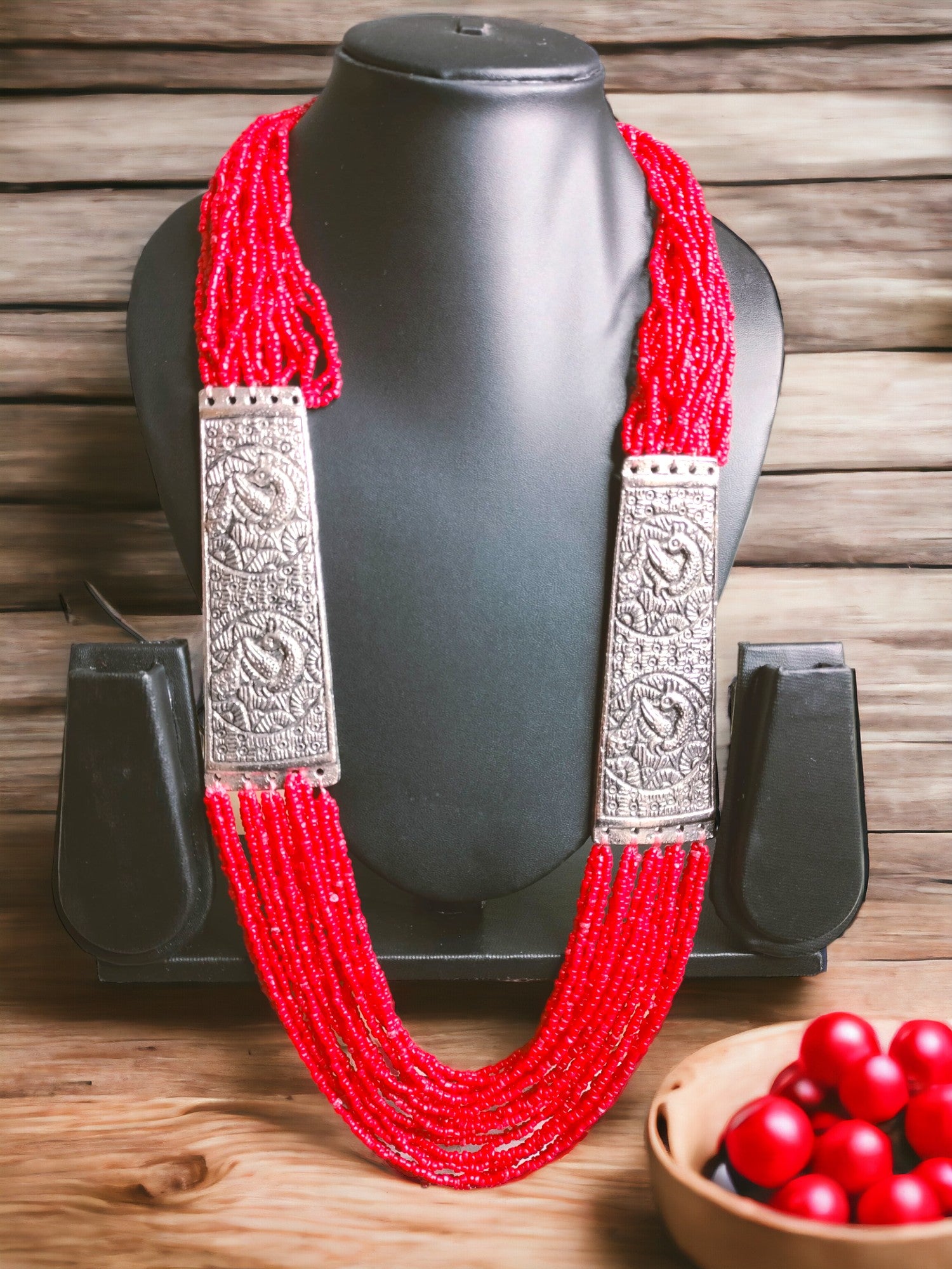 Majesty Handmade Statement Necklace With Matching Earrings -12 Colours Available